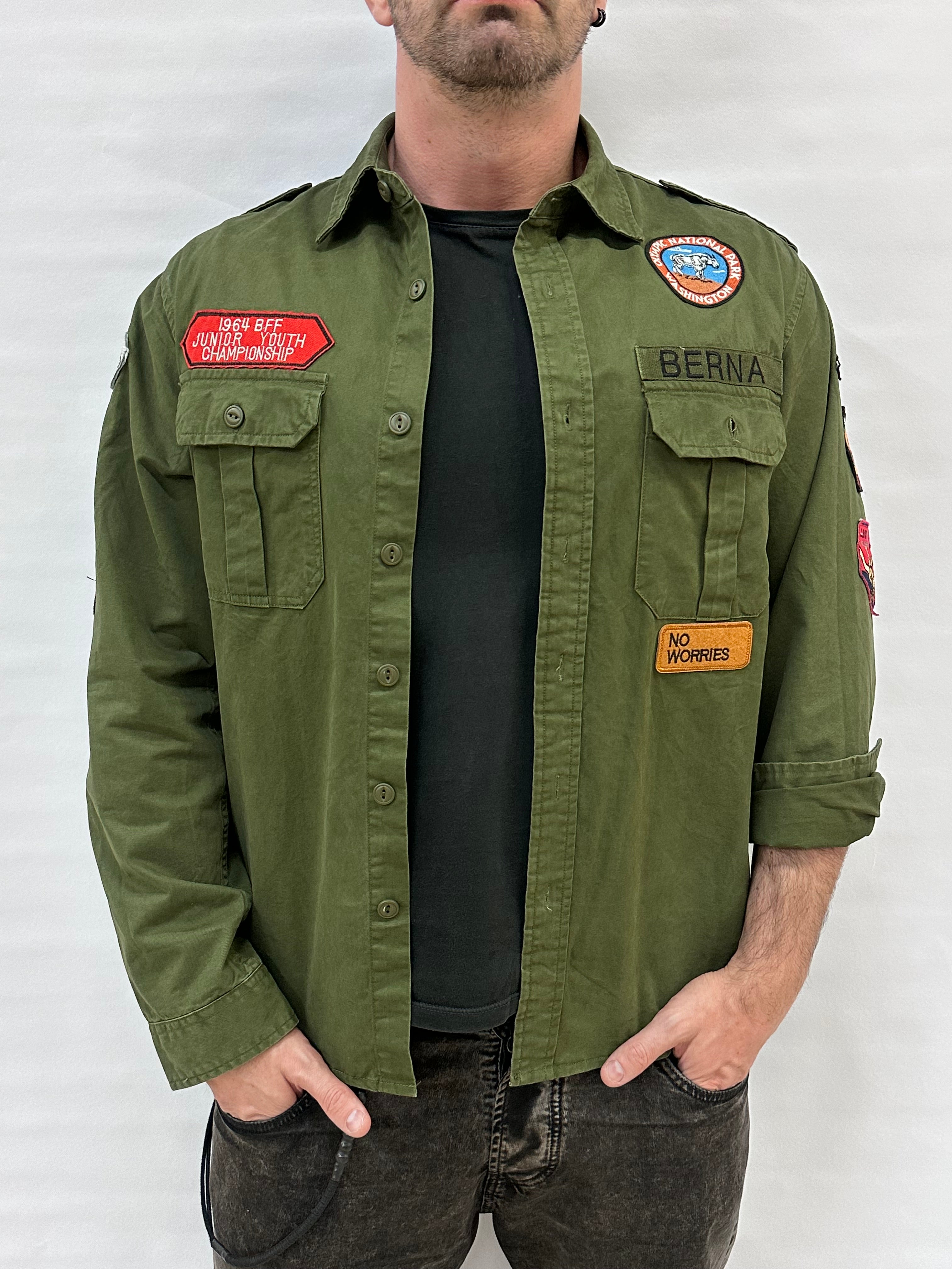 Camiciona BERNA con patches decorative - Cod: 2522586