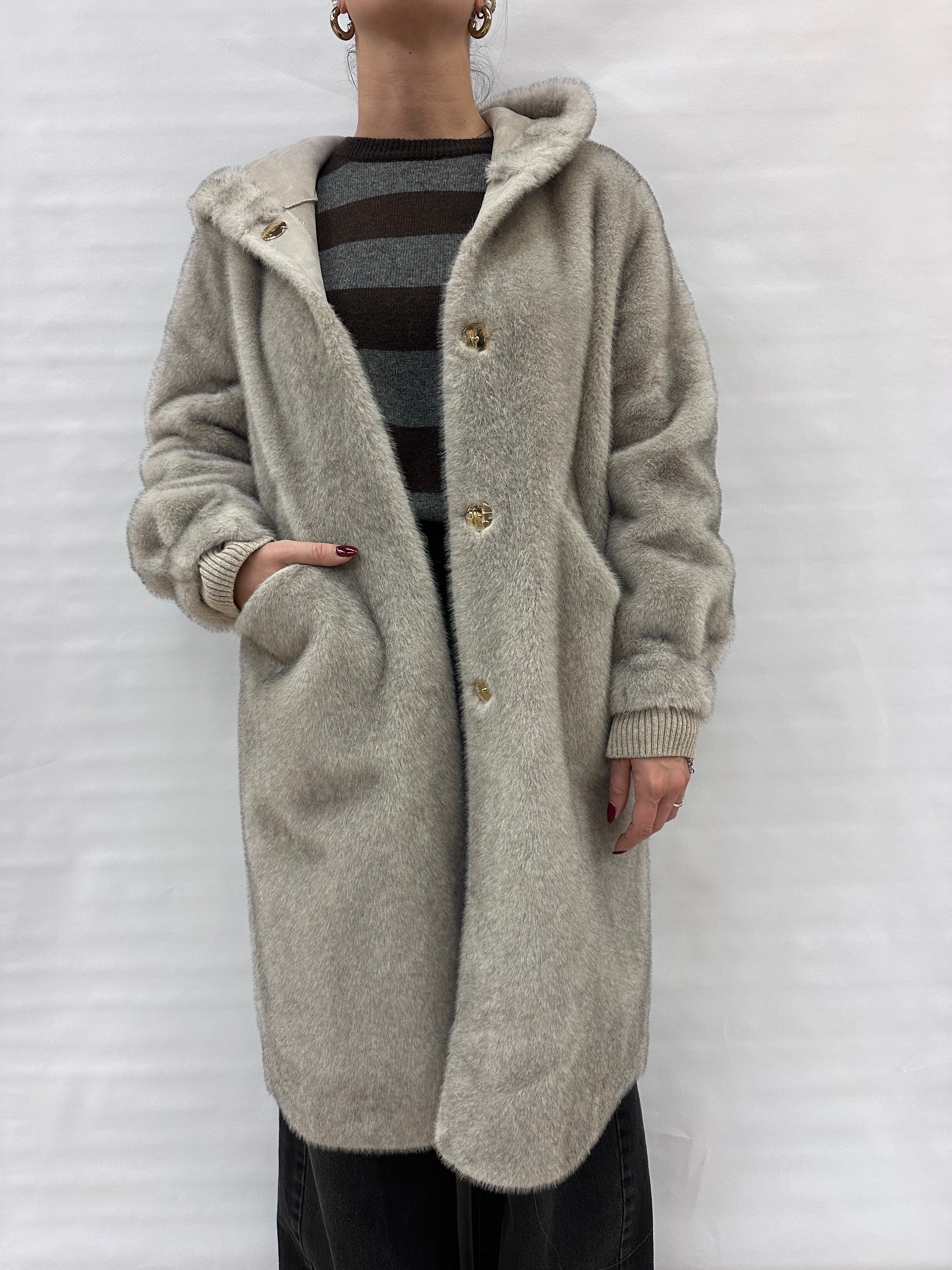 Cappotto RINASCIMENTO stile pelliccia ecologica lunga - COD: CFC0122225003