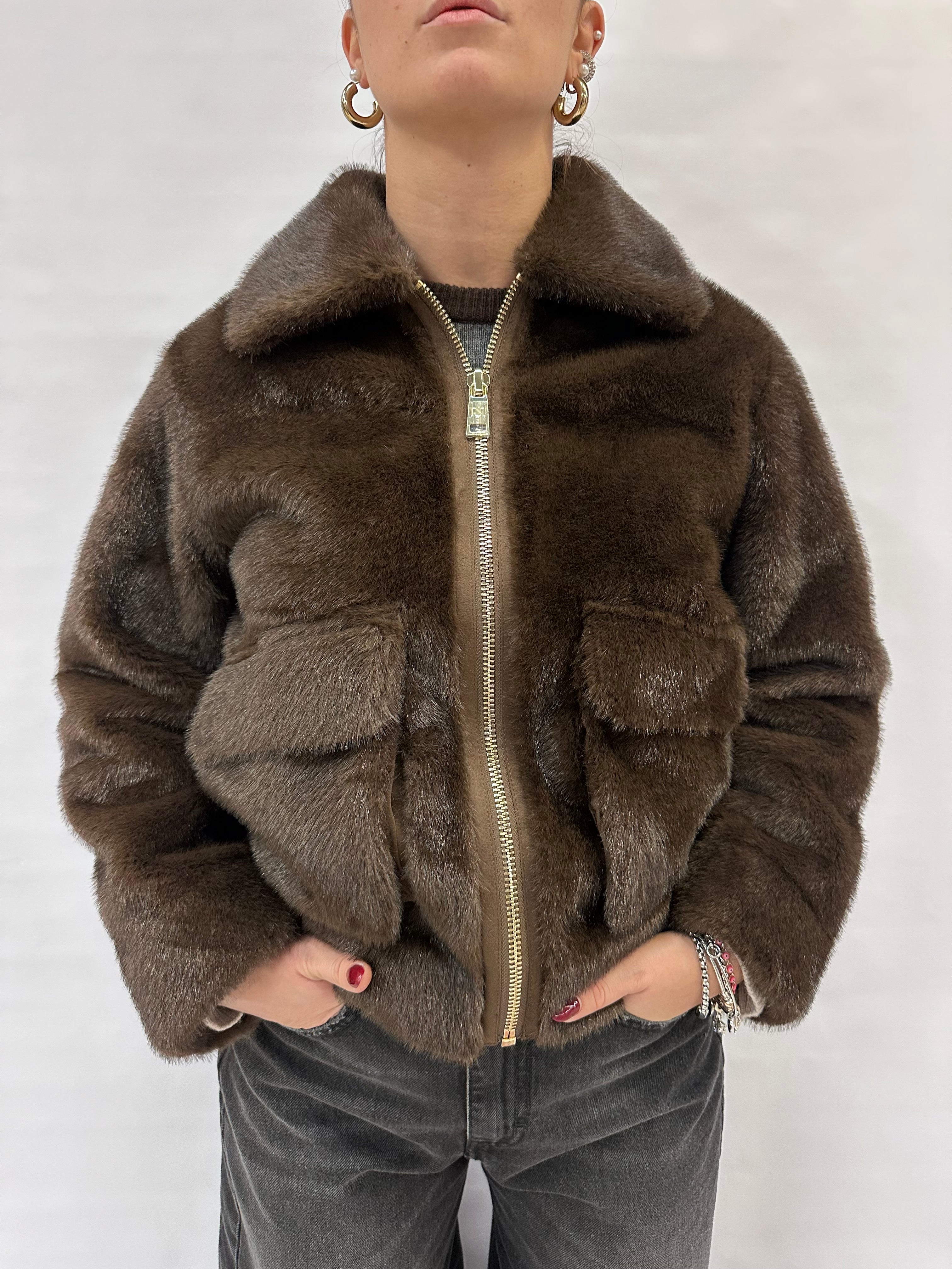 Pelliccia ecologica corta RINASCIMENTO - COD: CFC0122227003