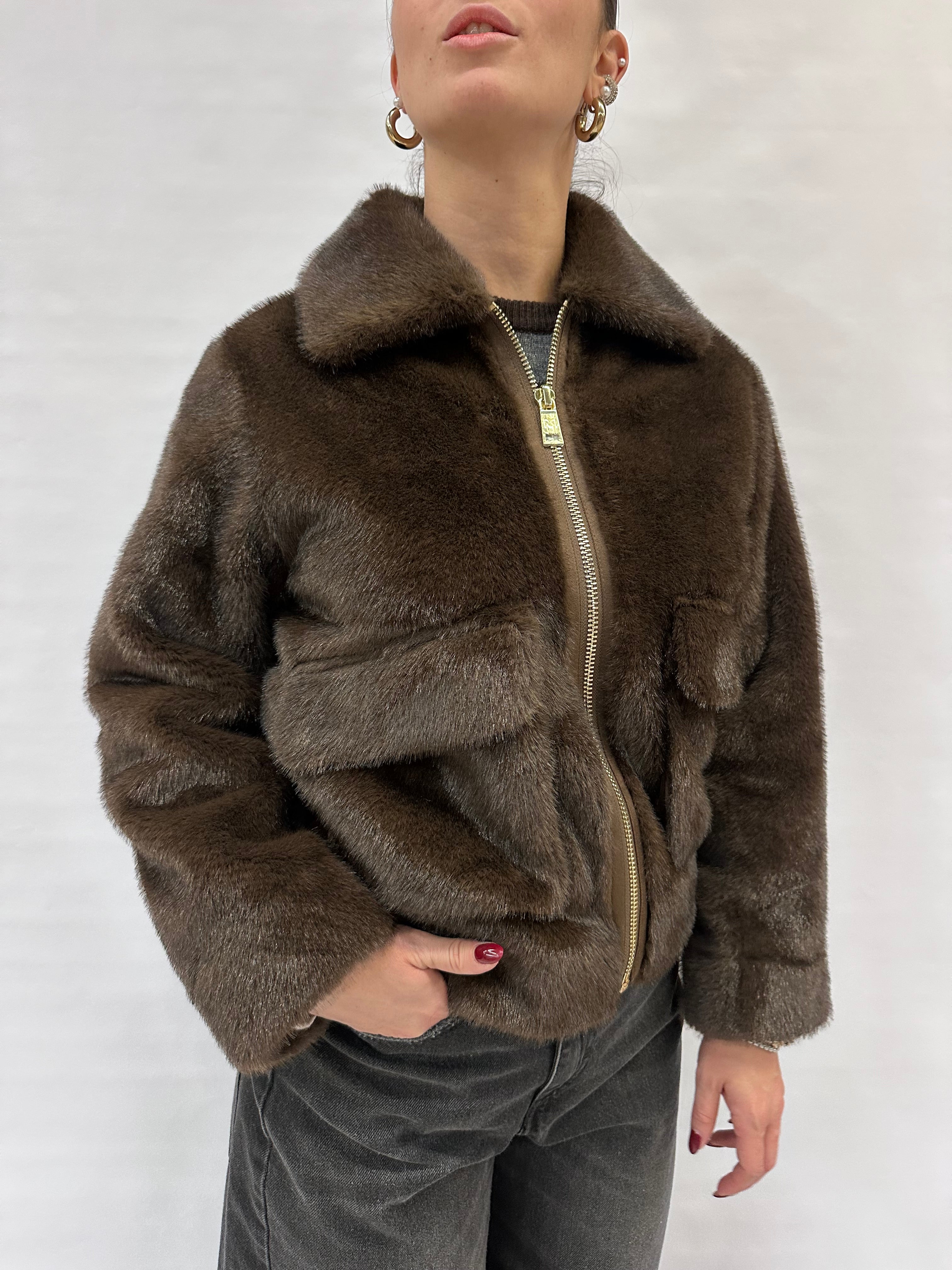 Pelliccia ecologica corta RINASCIMENTO - COD: CFC0122227003