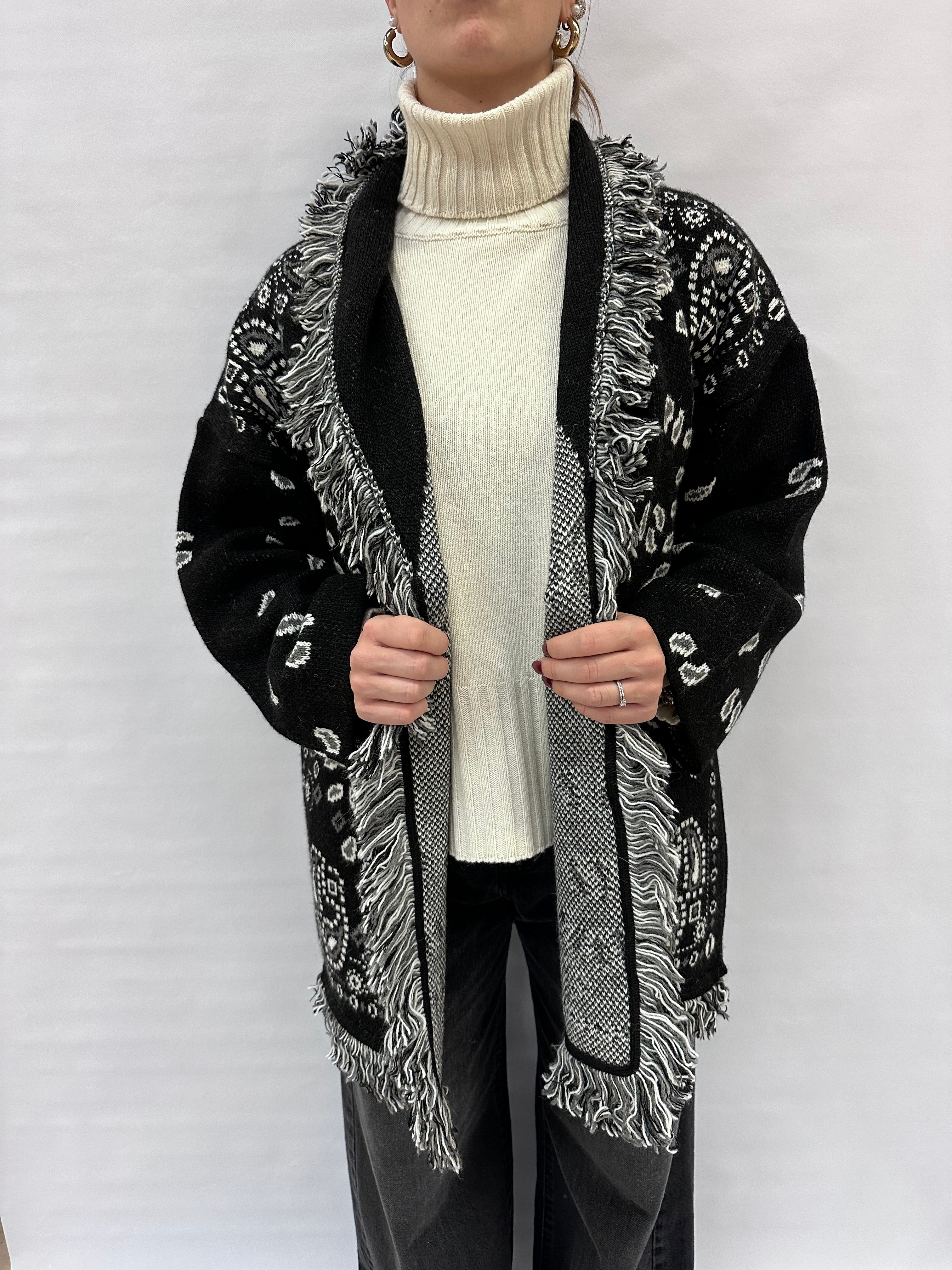 Cardigan TENSIONE IN trama Azteca - COD: W5HMG38A400