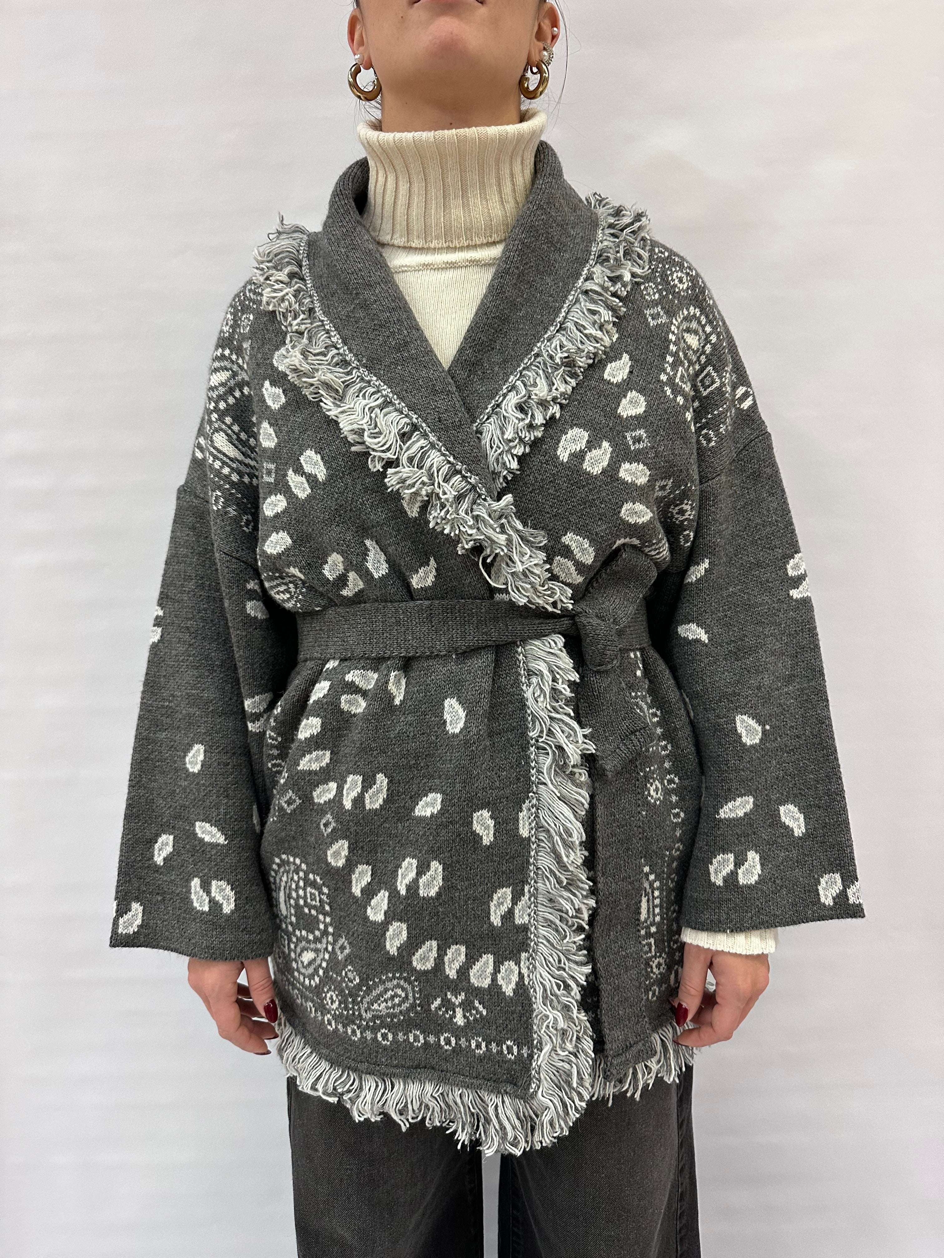 Cardigan TENSIONE IN trama Azteca - COD: W5HMG38A400