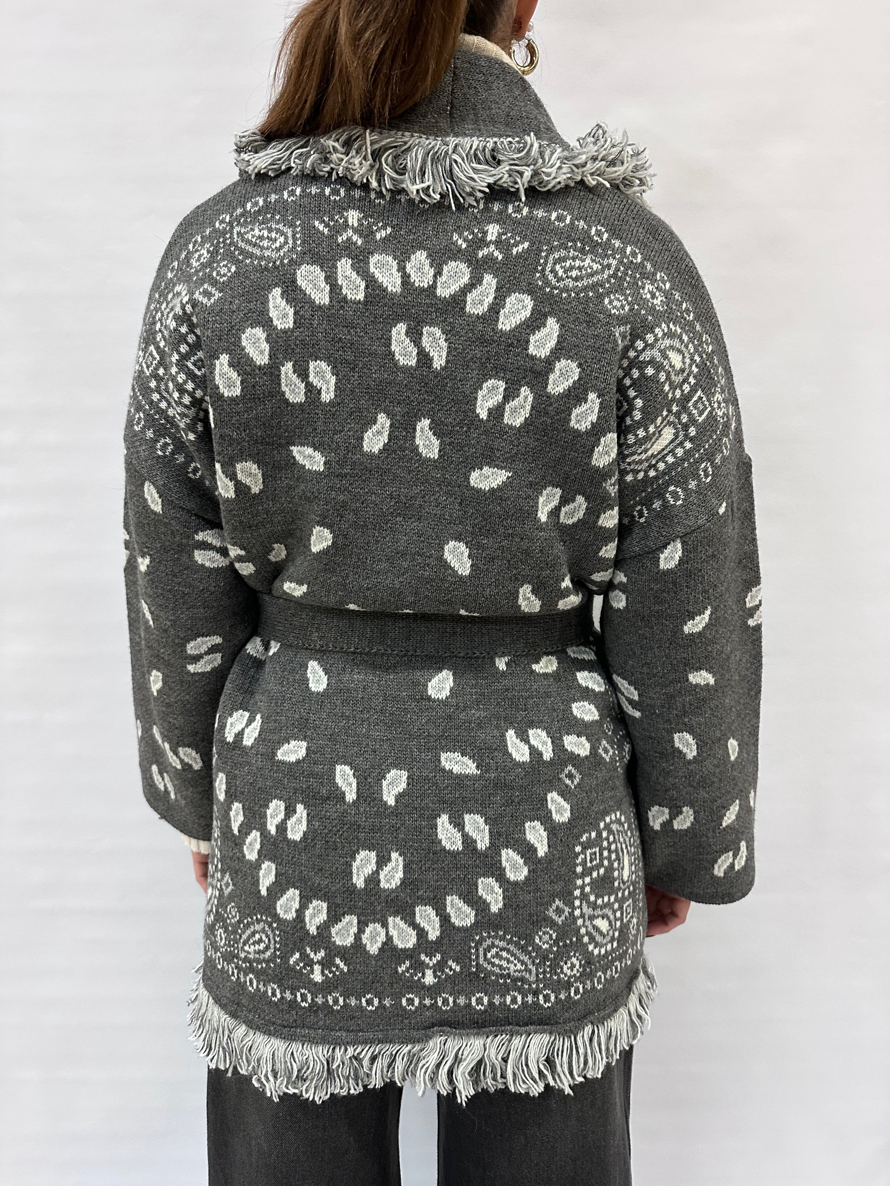 Cardigan TENSIONE IN trama Azteca - COD: W5HMG38A400