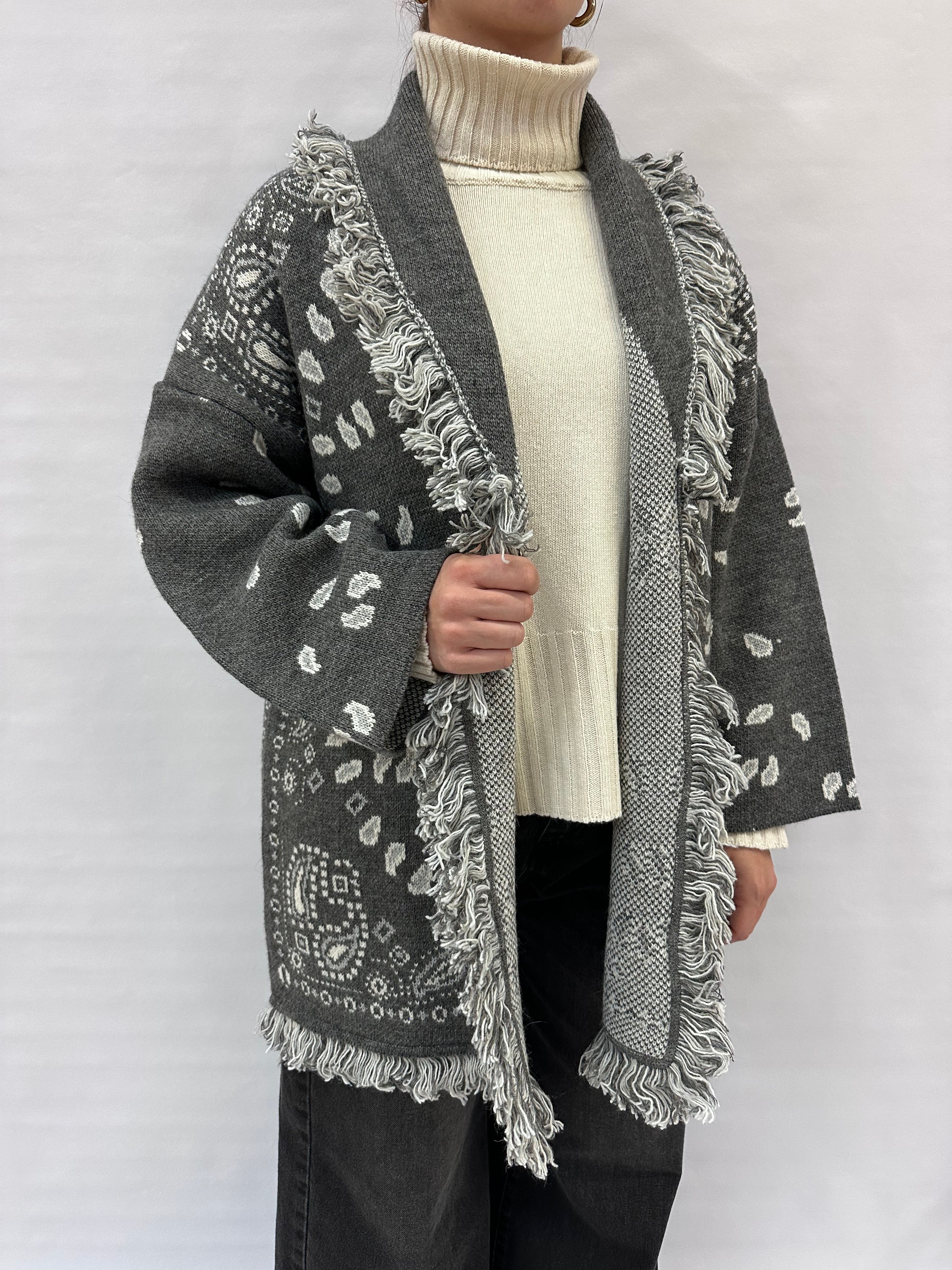 Cardigan TENSIONE IN trama Azteca - COD: W5HMG38A400