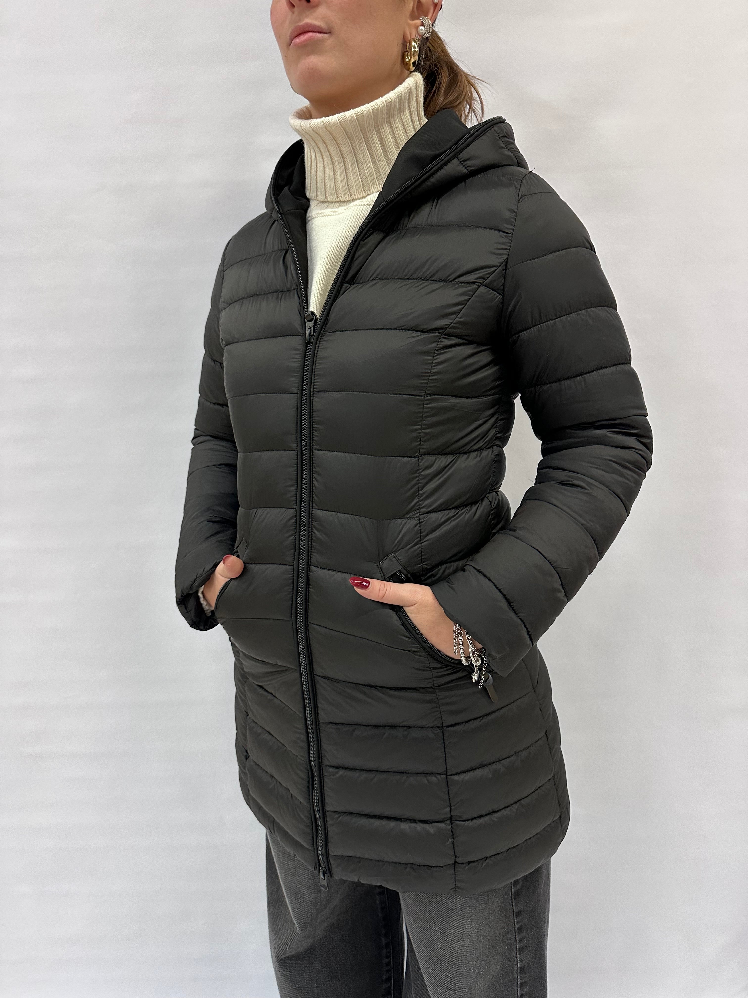 Piumino COXI MODA lungo imbottitura in ovatta - COD: G6804