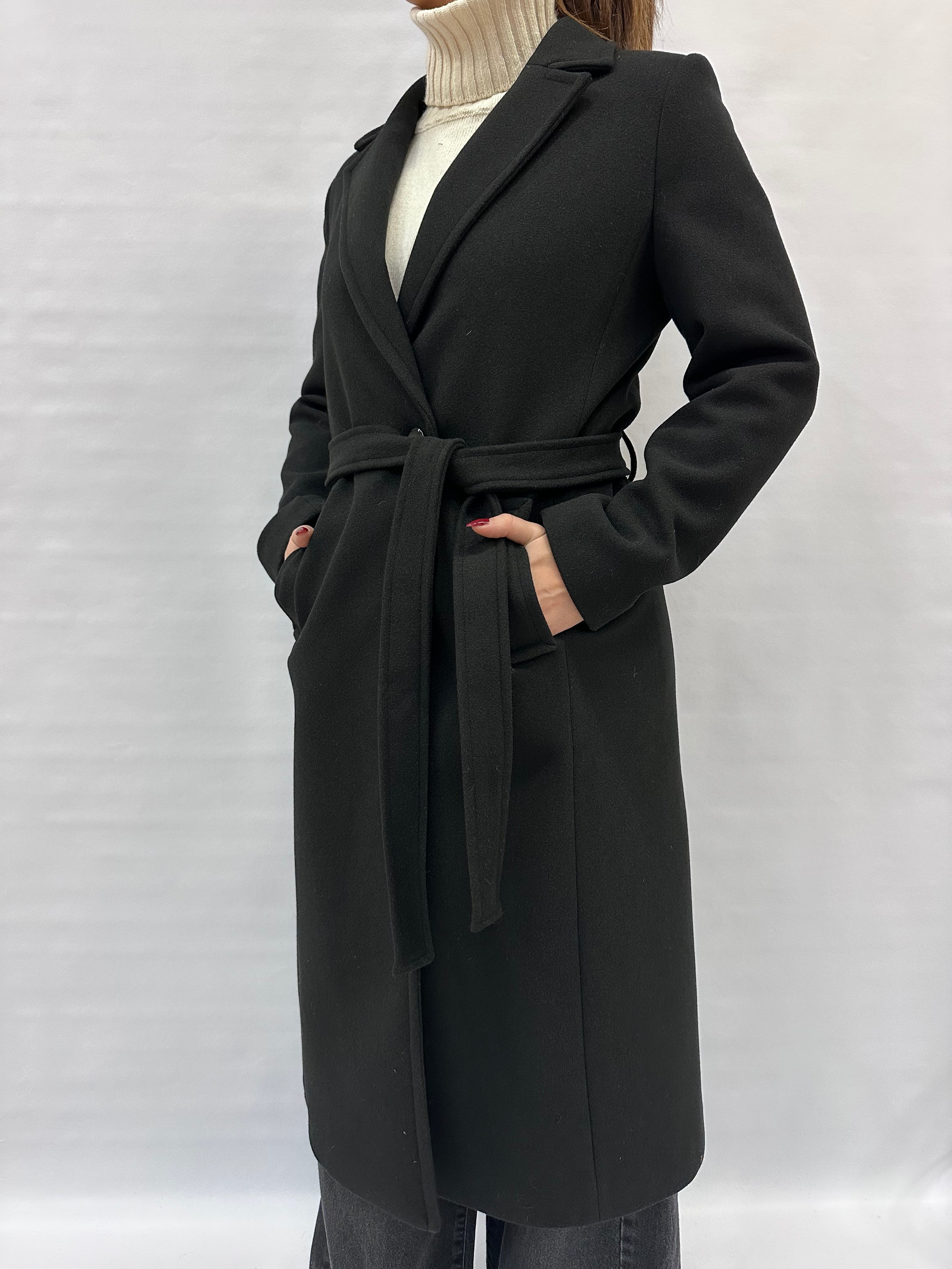 Cappotto LADY&LADY lungo con cintura in dotazione - COD: CT19184