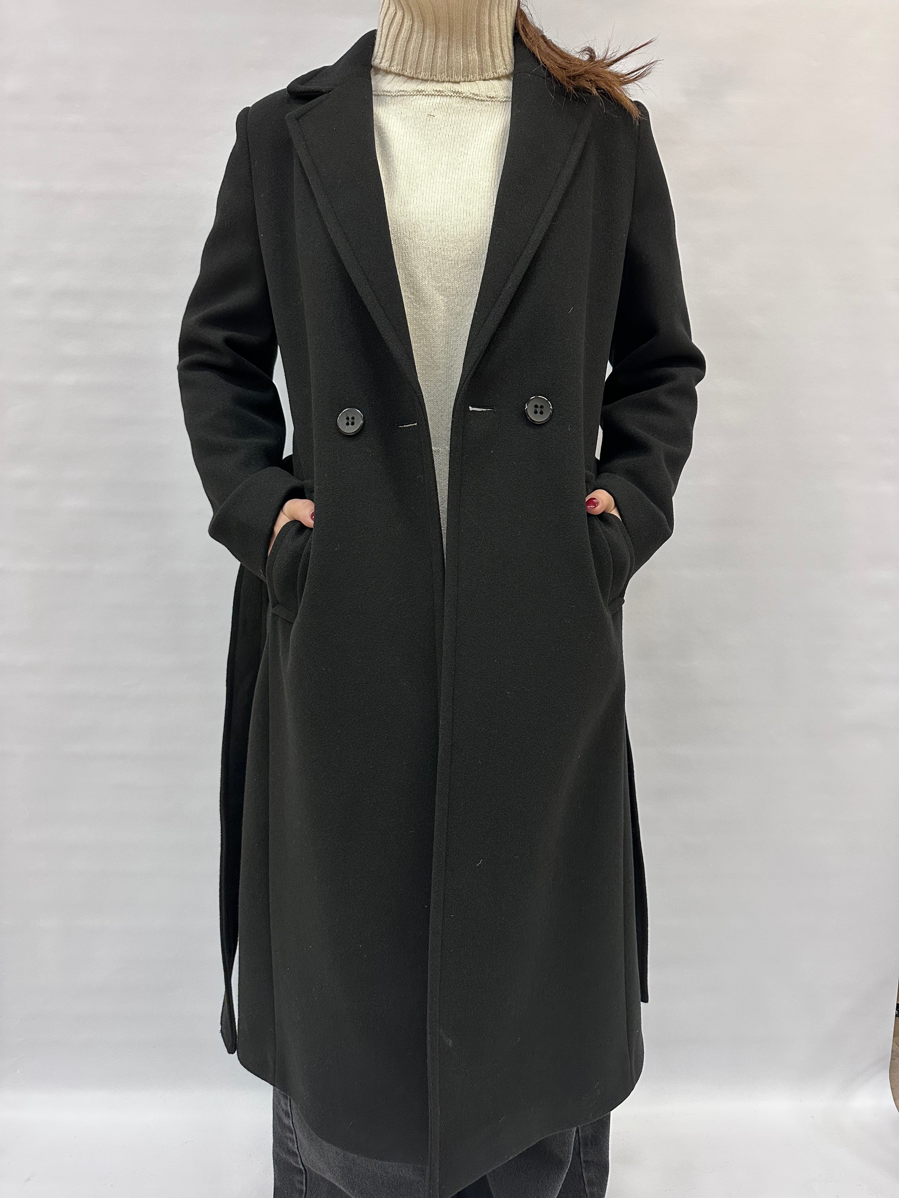 Cappotto LADY&LADY lungo con cintura in dotazione - COD: CT19184