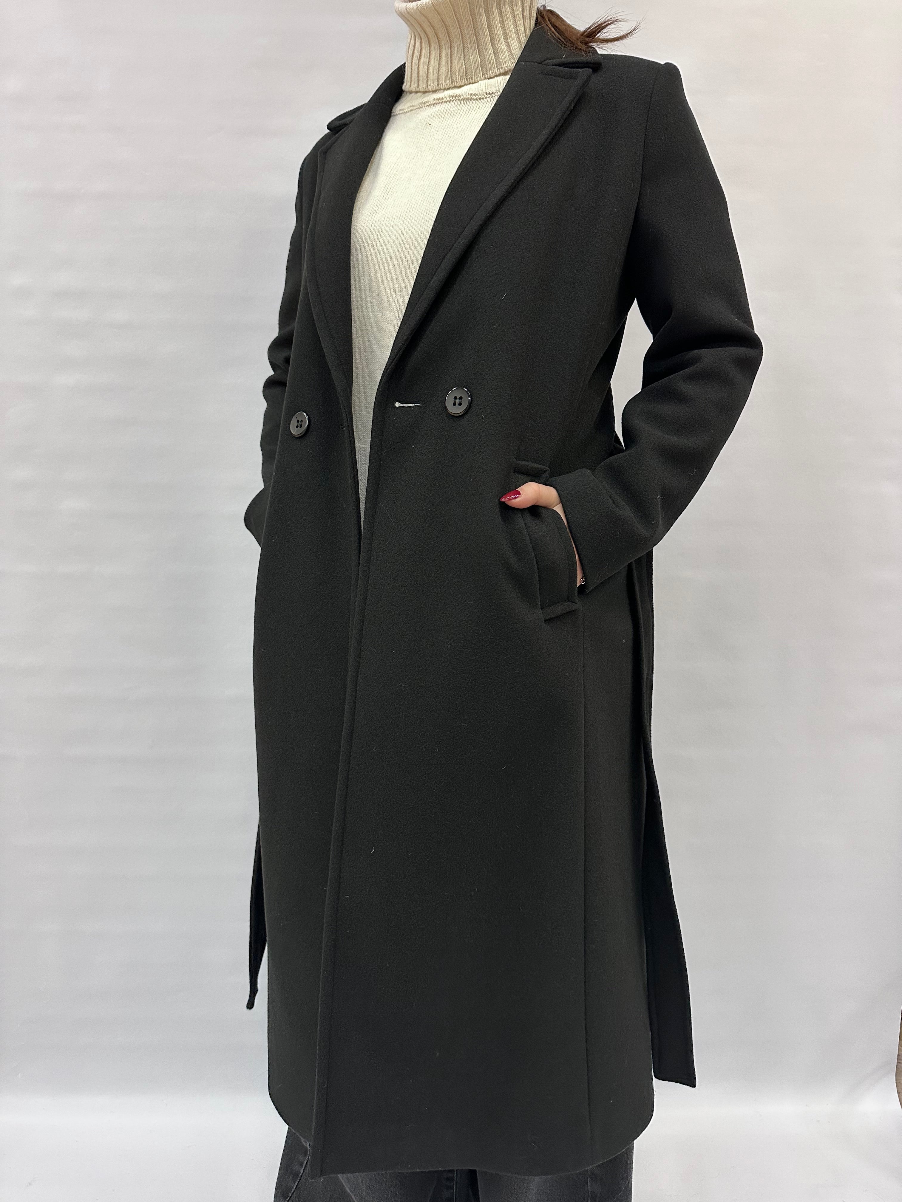 Cappotto LADY&LADY lungo con cintura in dotazione - COD: CT19184