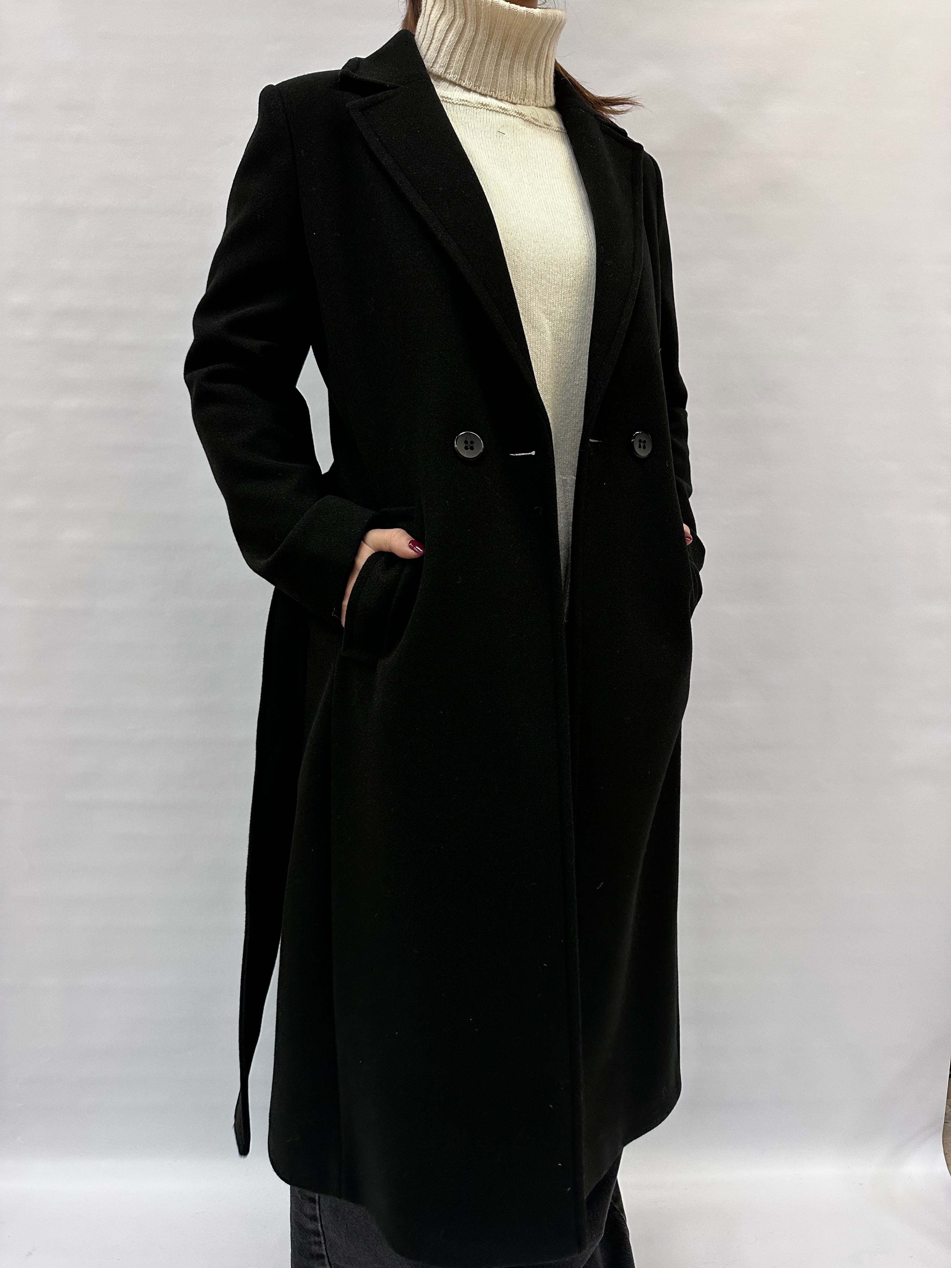 Cappotto LADY&LADY lungo con cintura in dotazione - COD: CT19184