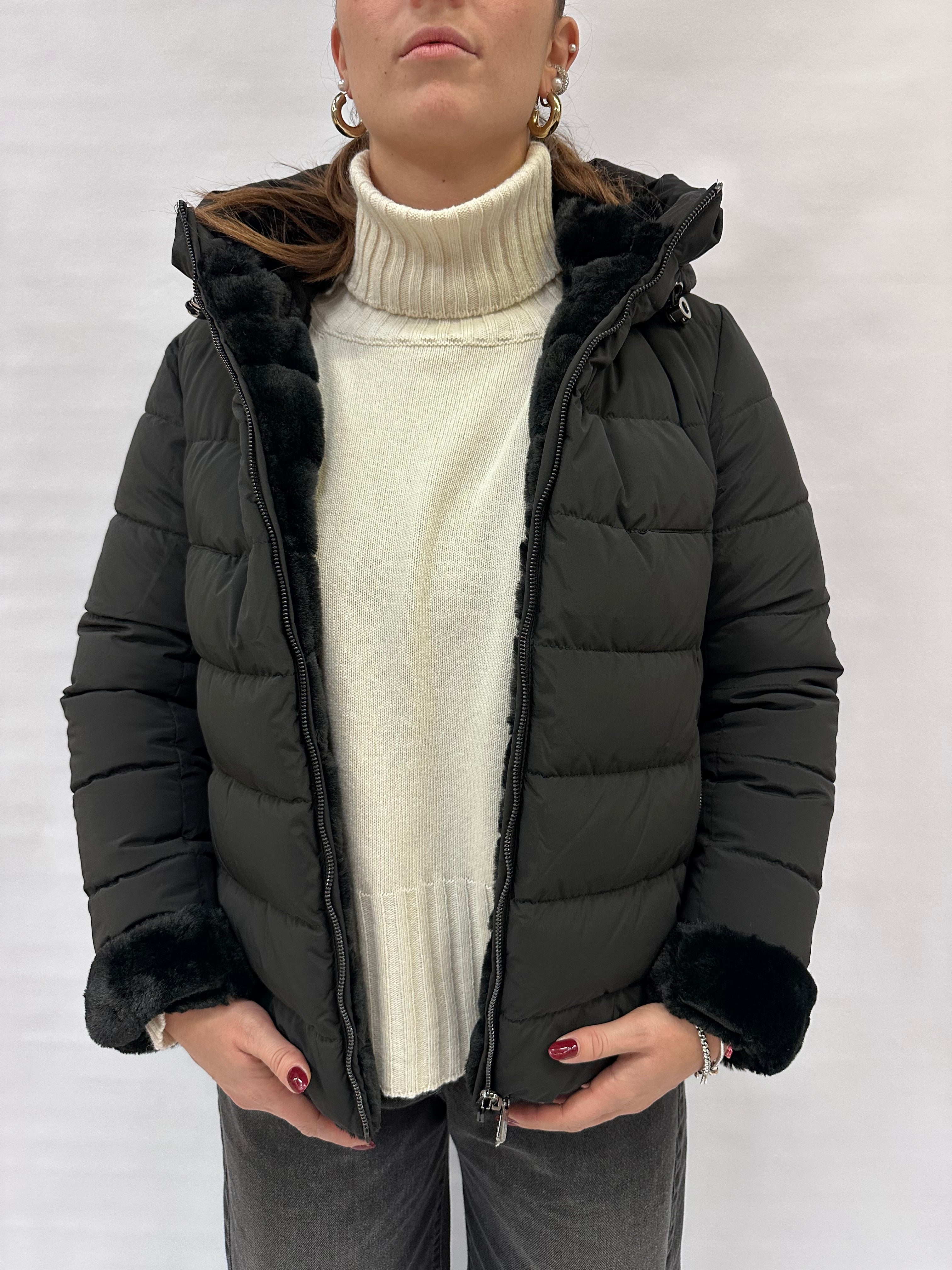 Piumino trapuntato corto COXI MODA reversibile a piumino trapuntato - COD: pellicciapiu