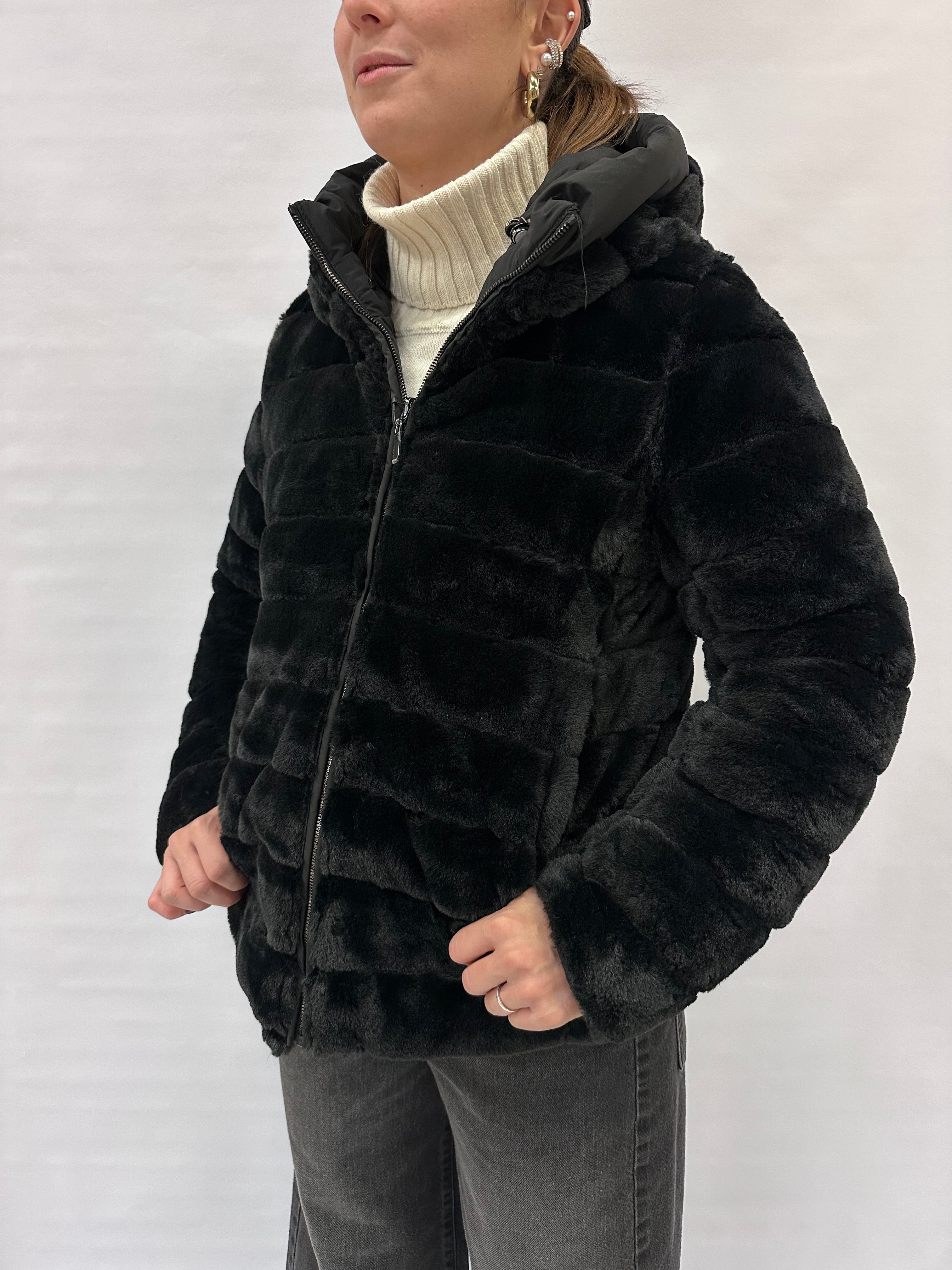 Piumino trapuntato corto COXI MODA reversibile a piumino trapuntato - COD: pellicciapiu