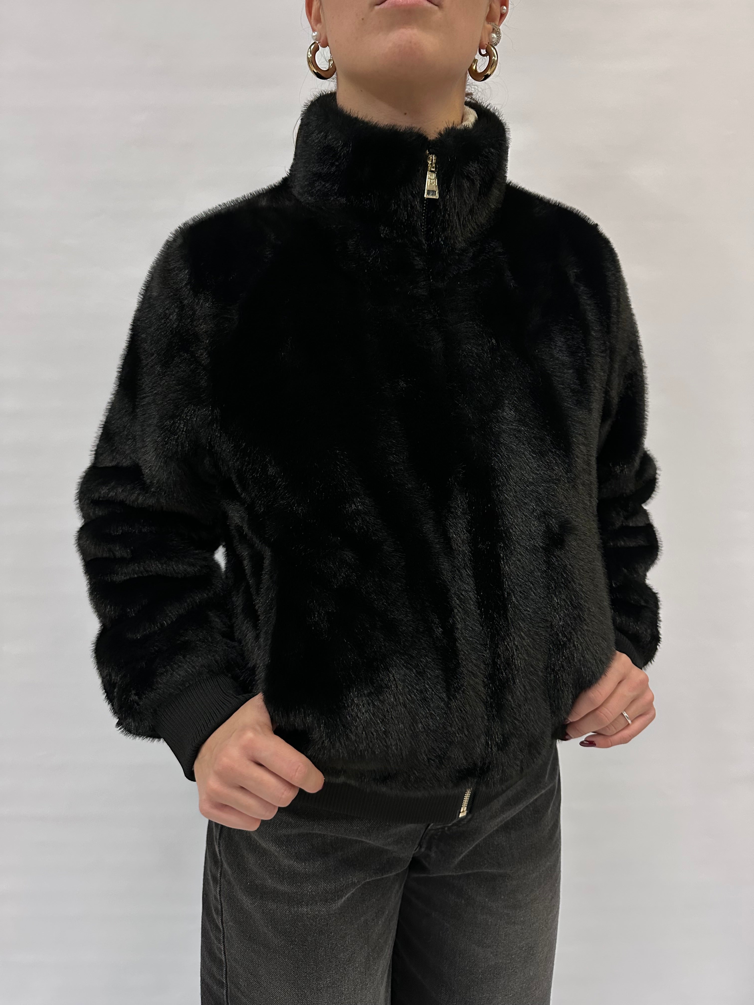 Bomber RINASCIMENTO in Pelliccia ecologica - COD: CFC0122227003