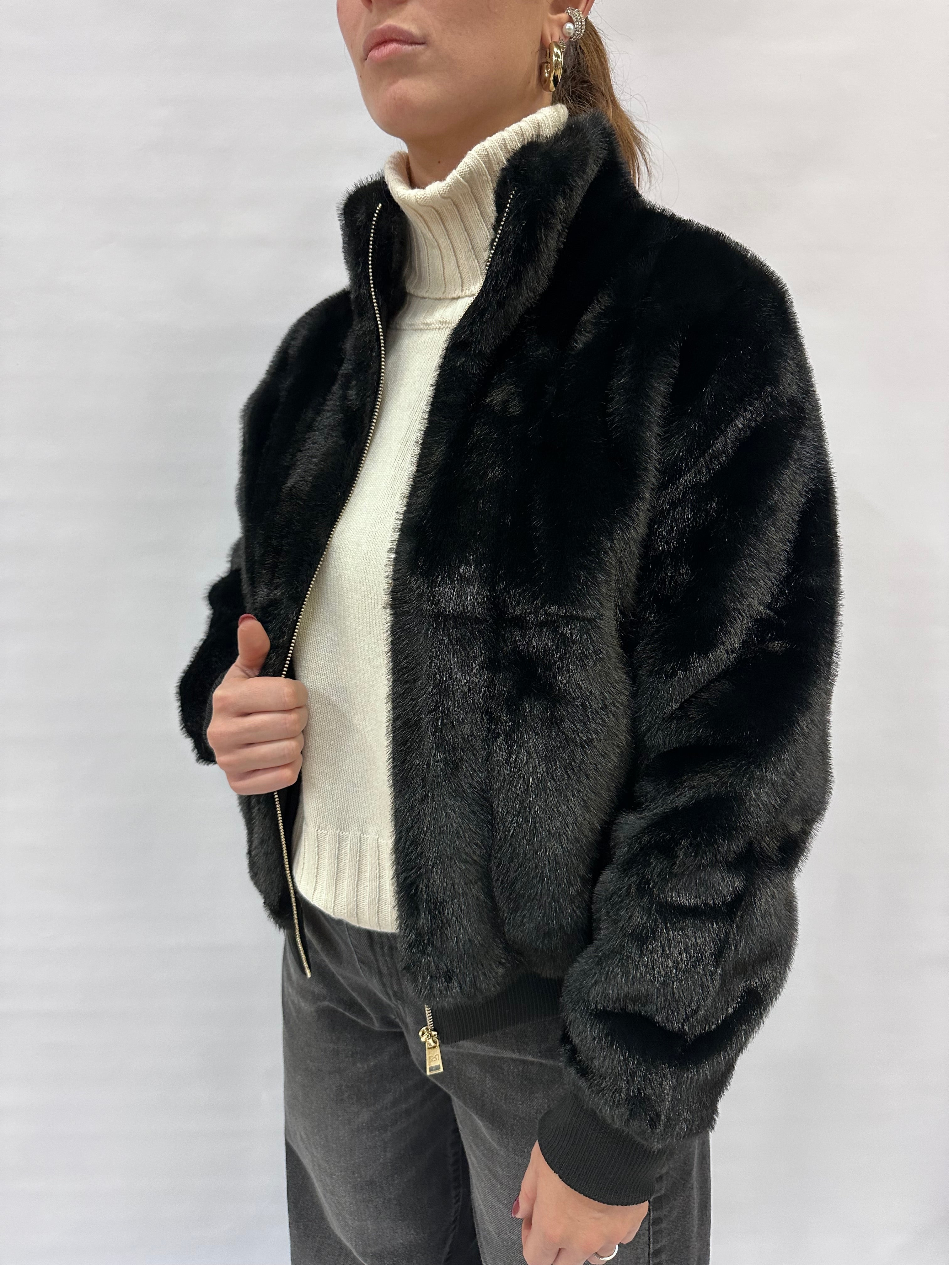 Bomber RINASCIMENTO in Pelliccia ecologica - COD: CFC0122227003