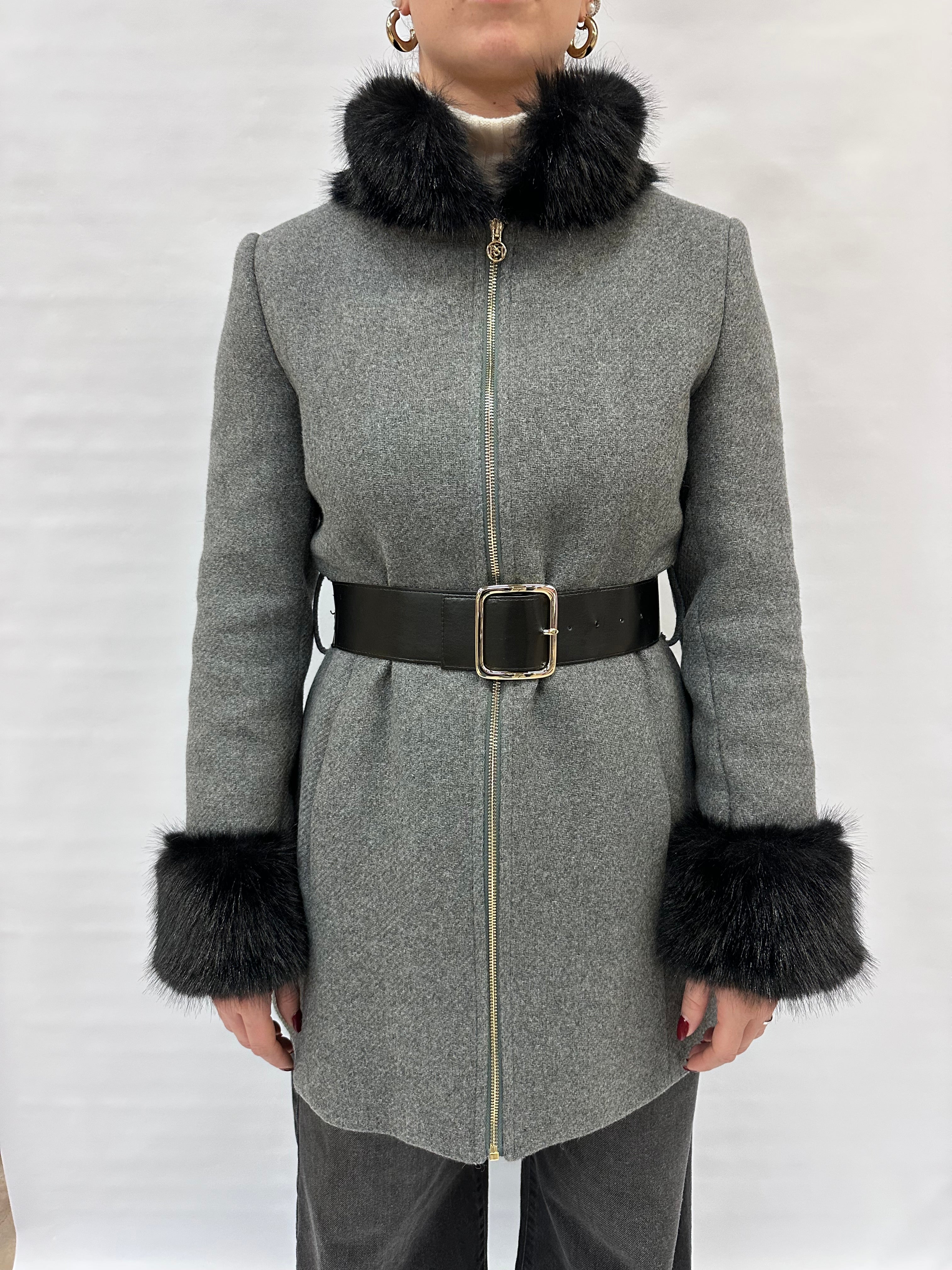 Cappotto RINASCIMENTO con cintura in dotazione - COD: CFC0125619003
