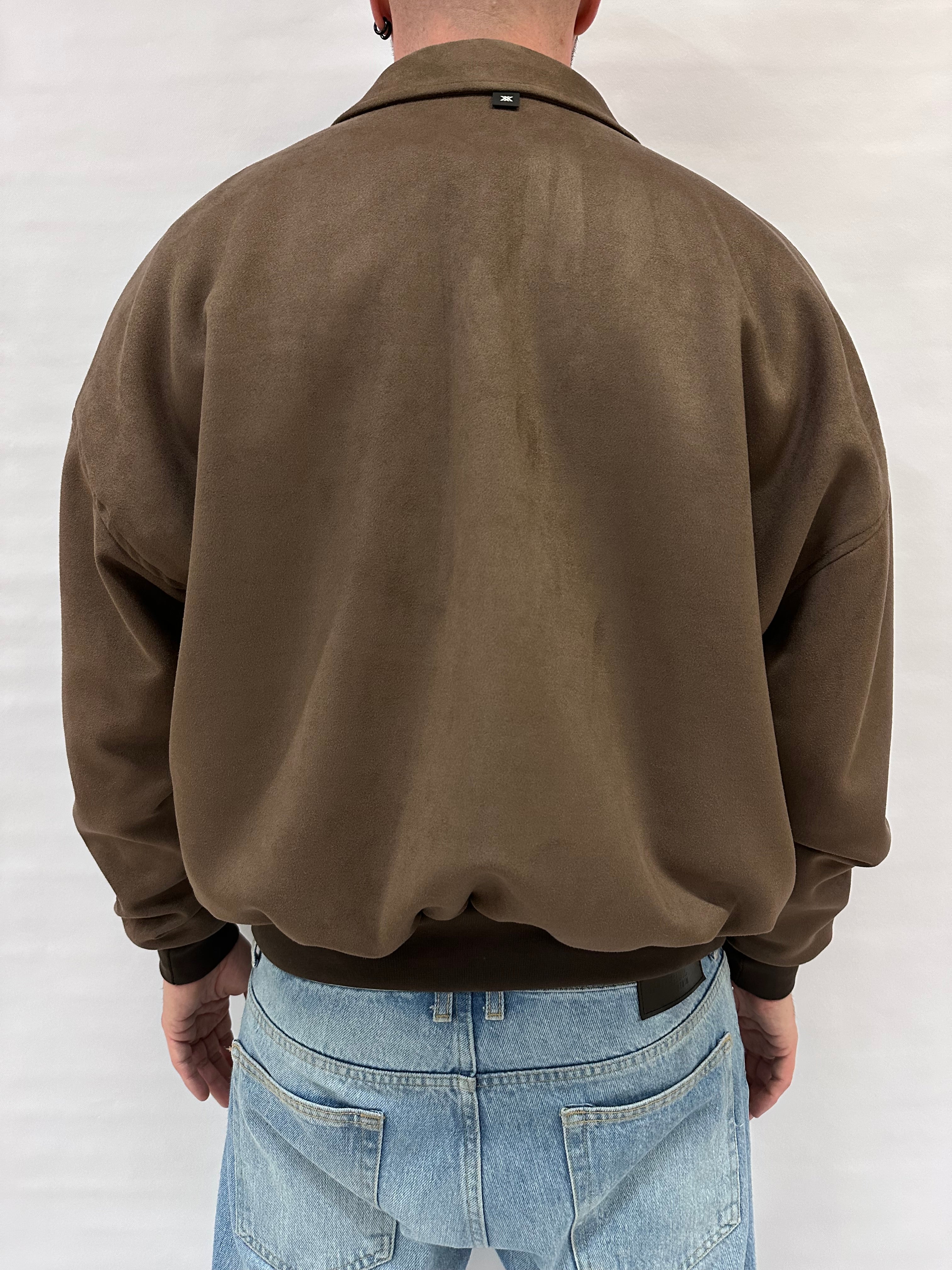 Bomber XAGON MAN in ecopelle scamosciata - Cod: ZUGB35