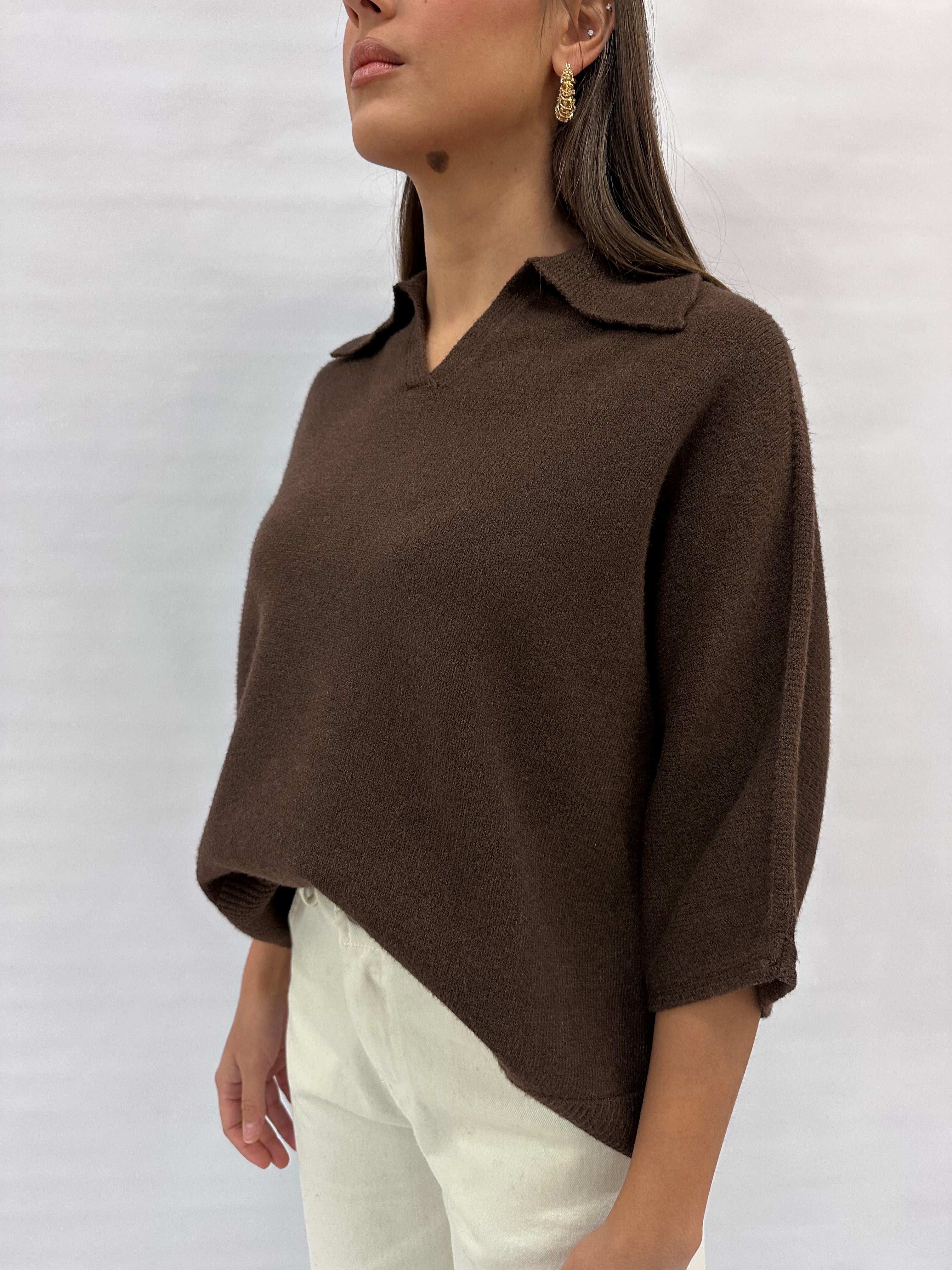 Polo TENSIONE IN Oversize manica 3/4 , COD: D80886