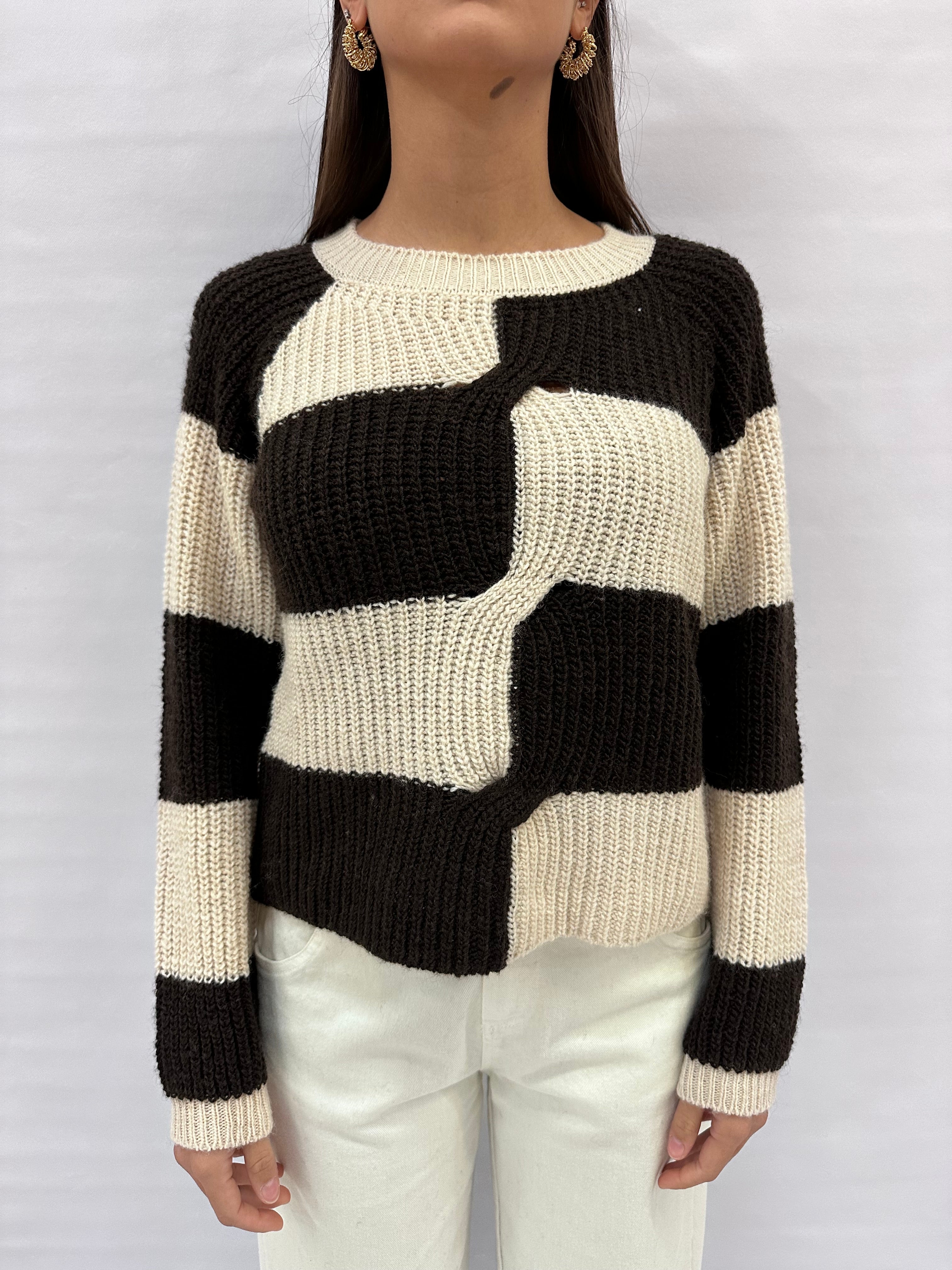 Maglione BLUEJOINT asciutta a scacchi Cioccolato/Panna , COD: 78245