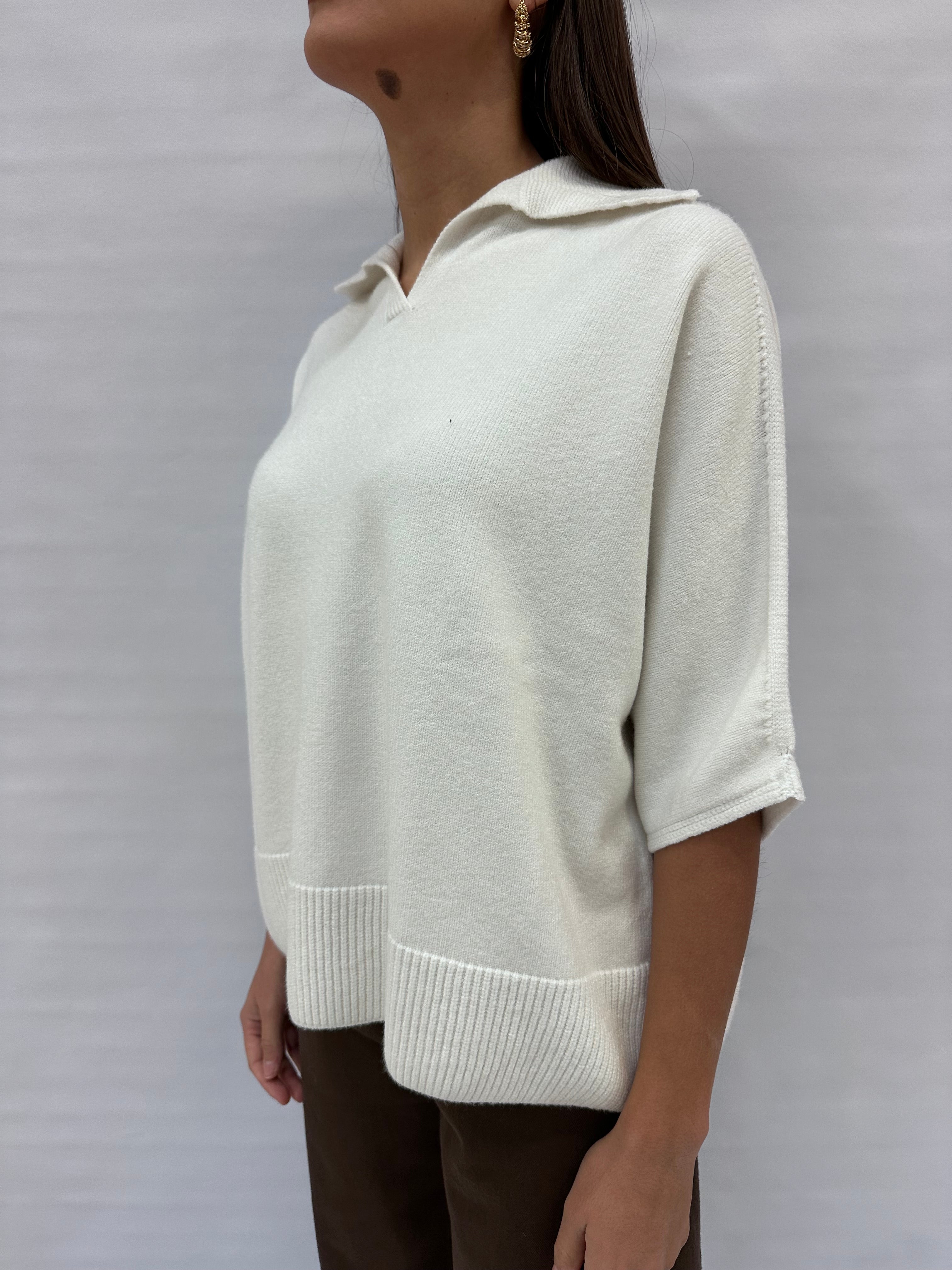 Polo TENSIONE IN Oversize manica 3/4 , COD: D80886