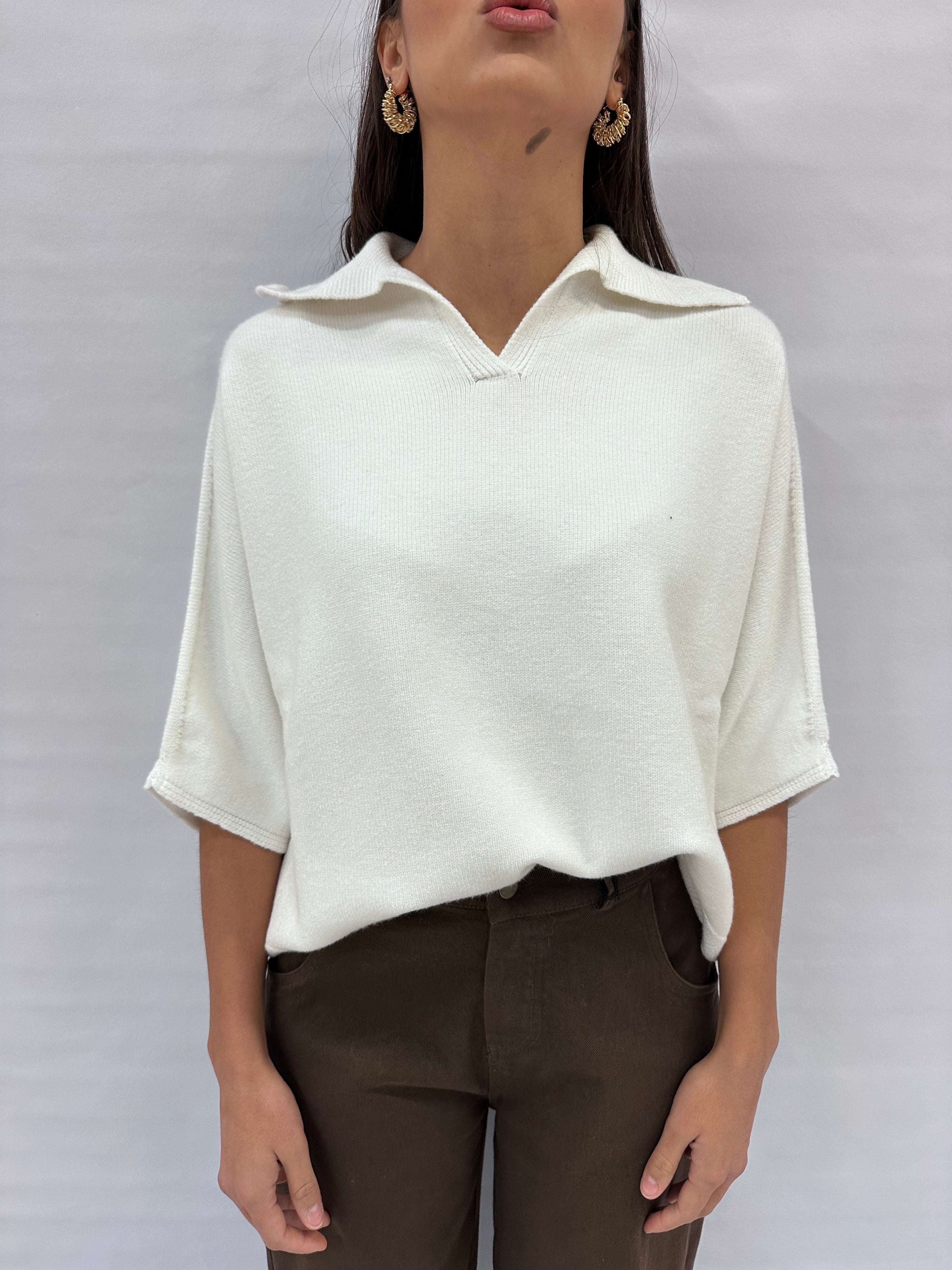 Polo TENSIONE IN Oversize manica 3/4 , COD: D80886