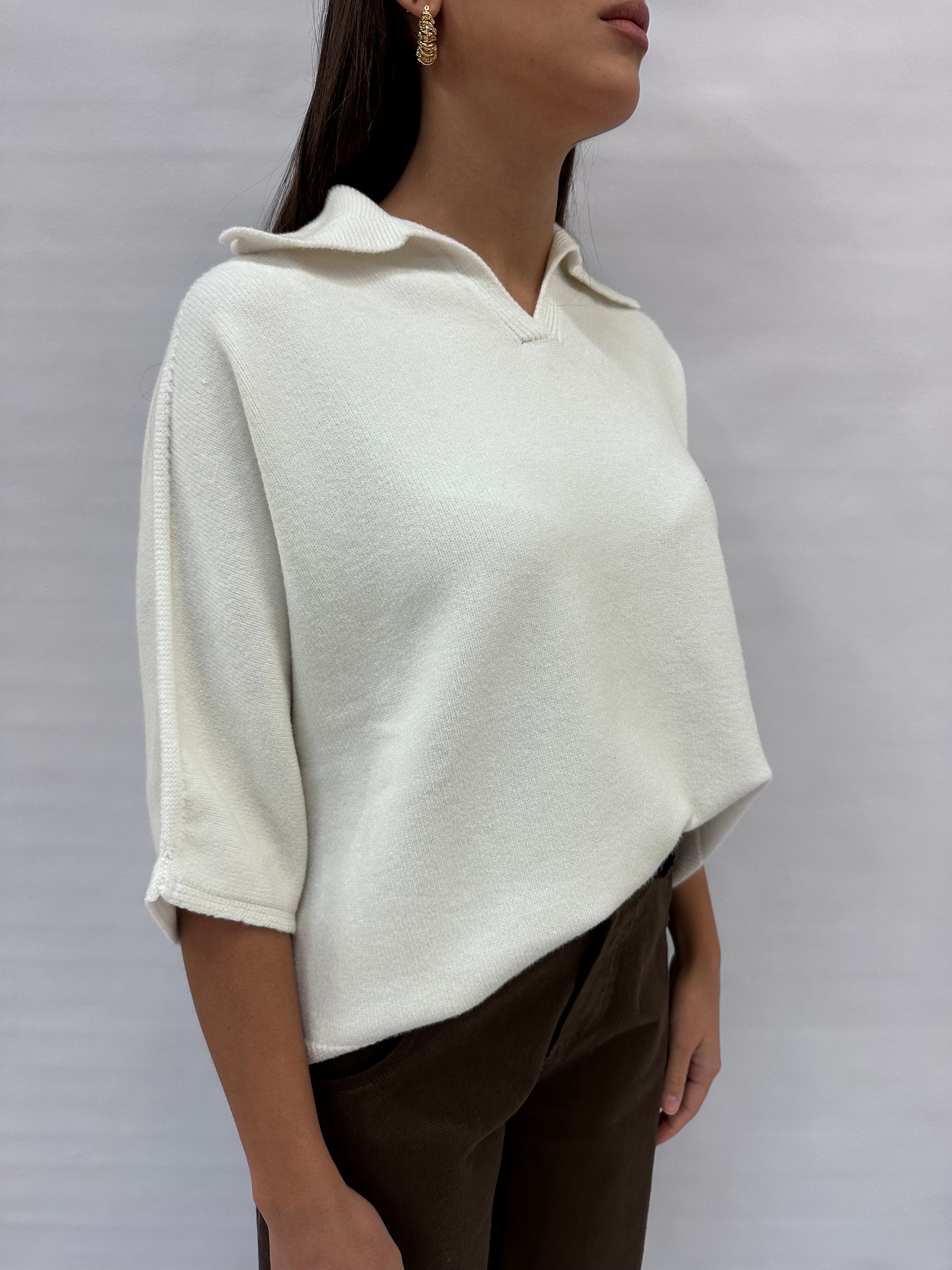 Polo TENSIONE IN Oversize manica 3/4 , COD: D80886