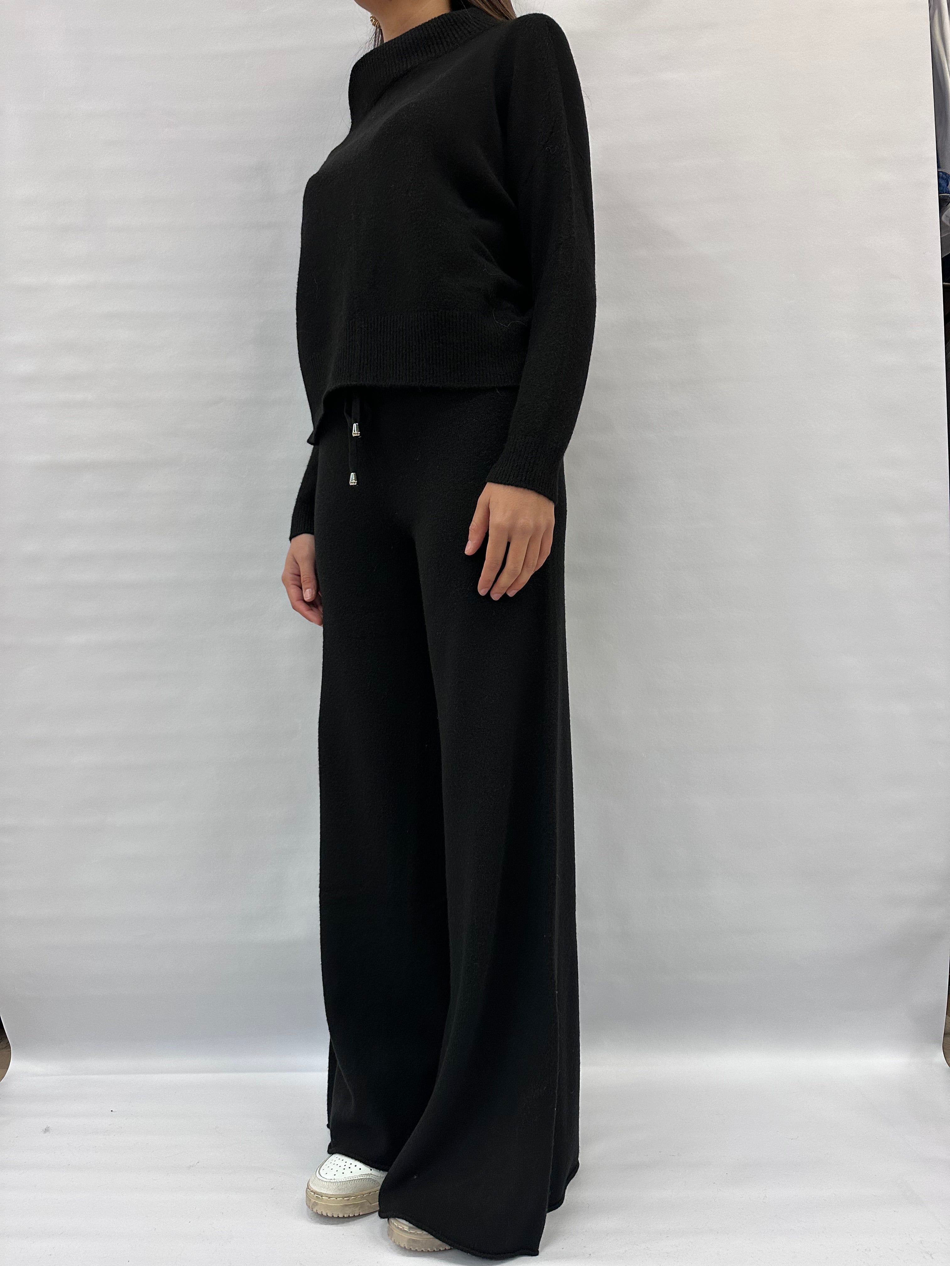 Pantalone BLUEJOINT in maglia a palazzo disponibile anche con due maglie in coordinato COD: 370176