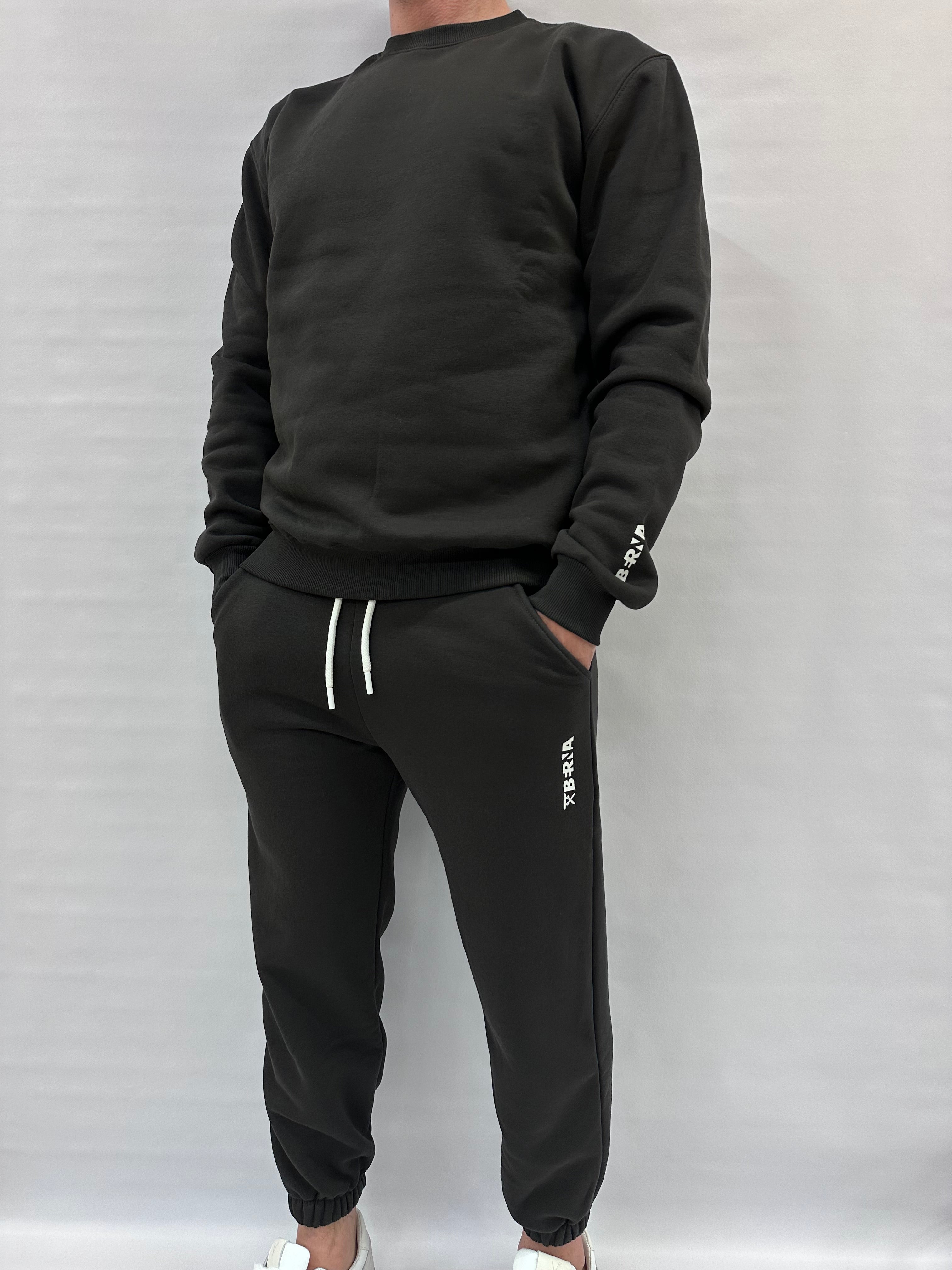 Felpa BERNA girocollo, senza cappuccio, interno felpato disponibile anche con pantalone in coordinato , COD: 25202033