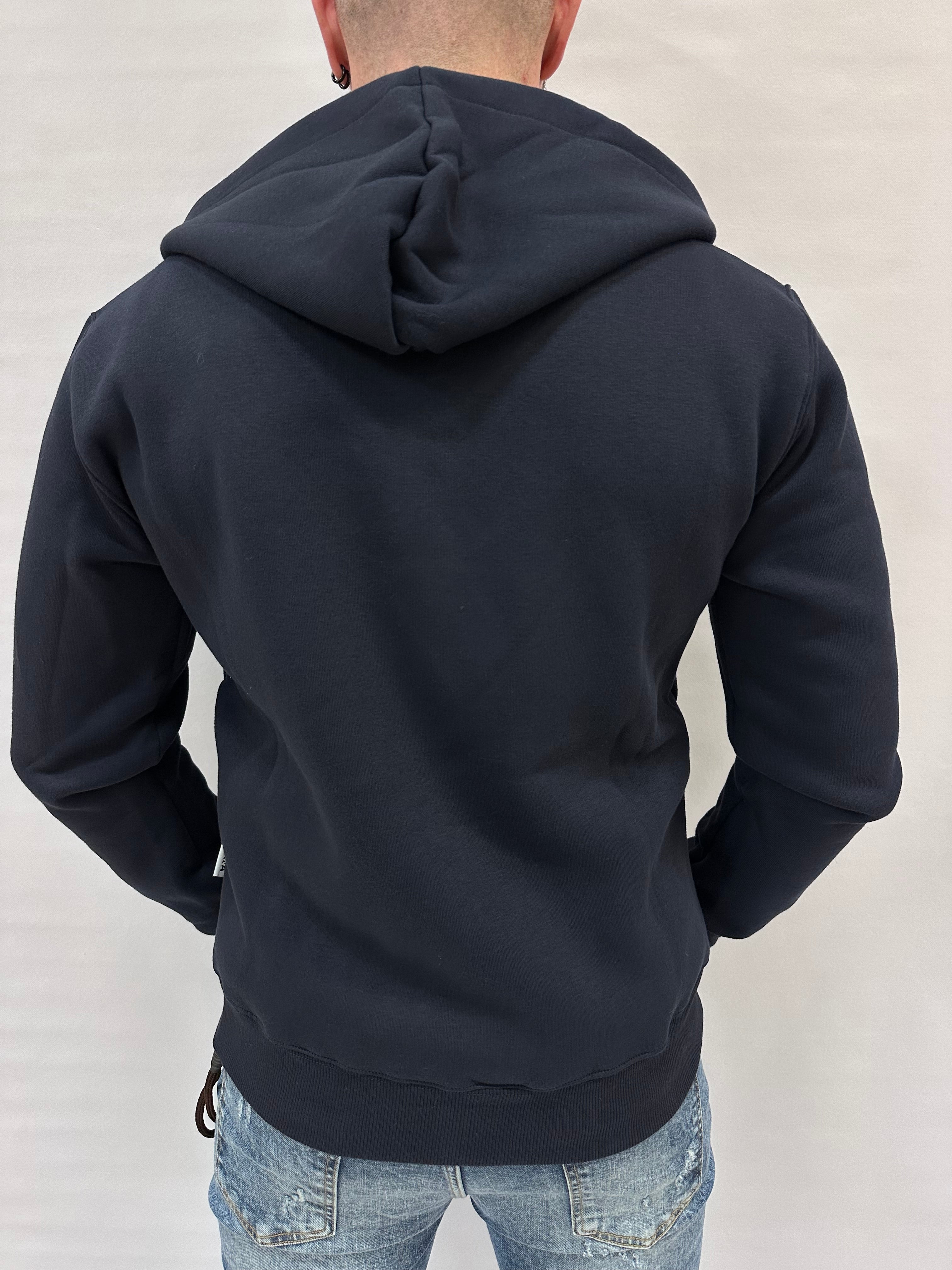 Felpa BERNA tuta con cappuccio e zip , COD: 2460853