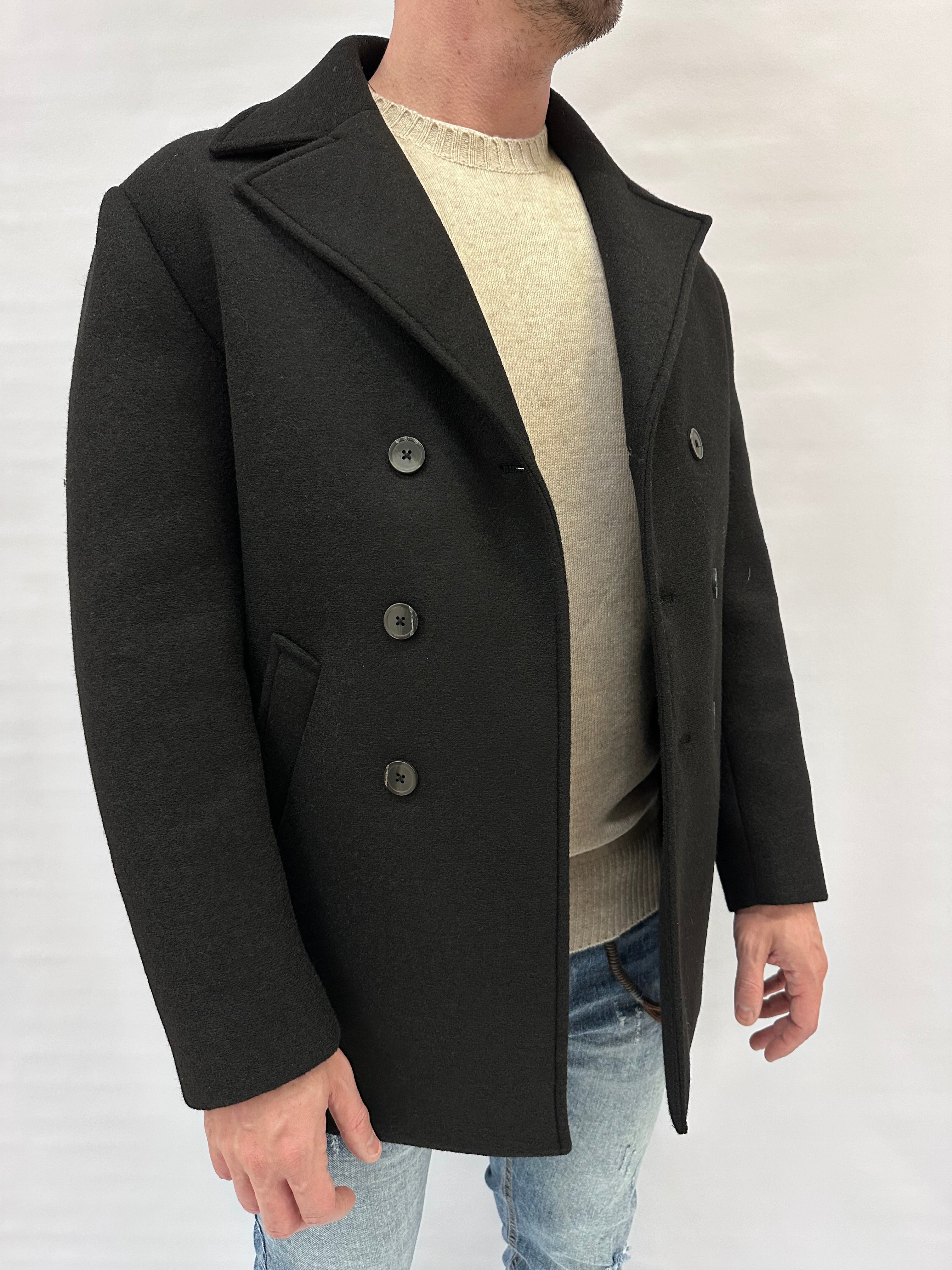 Cappotto XAGON MAN doppiopetto in viscosa/lana - Cod: PCPSTA