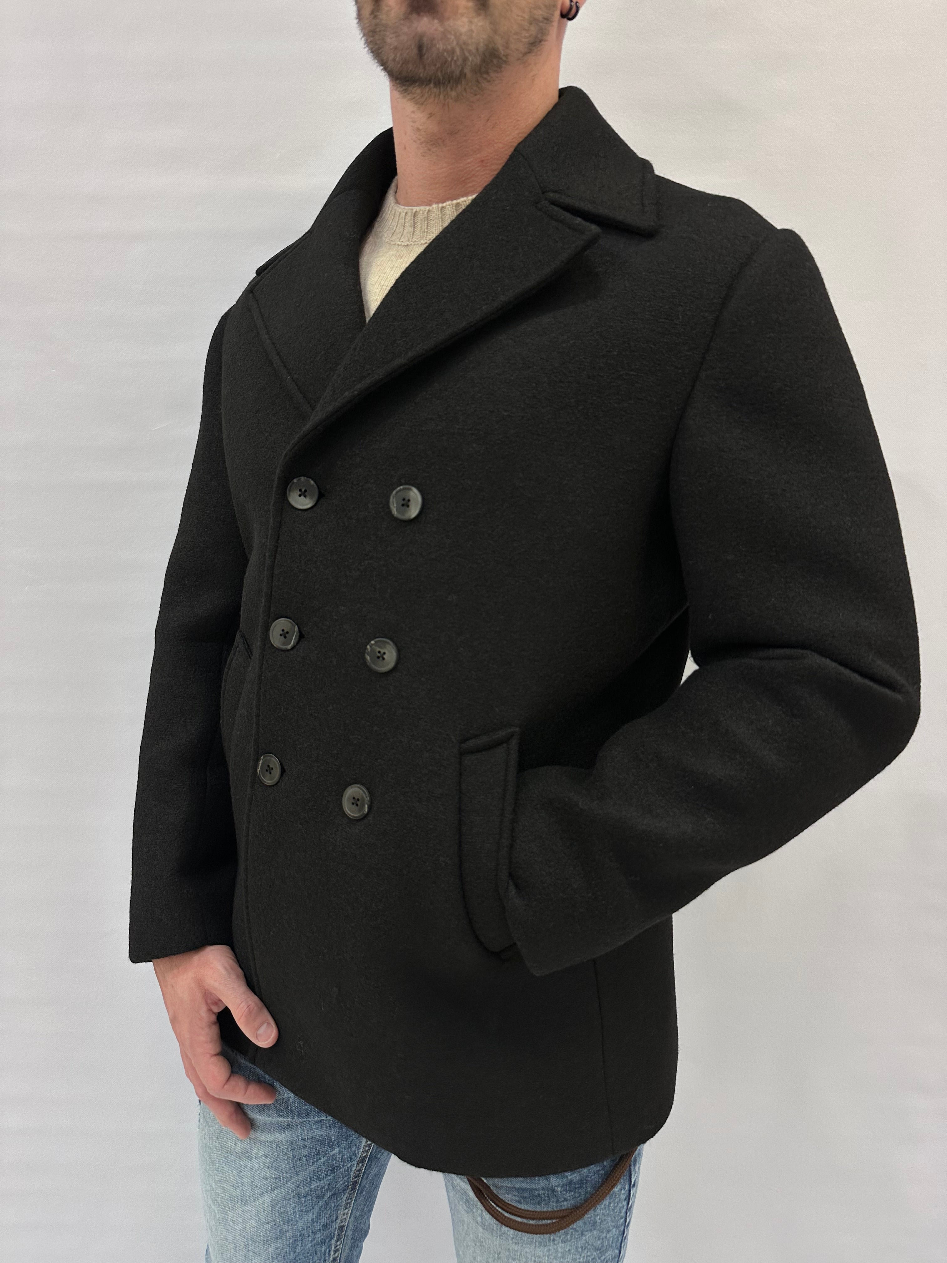 Cappotto XAGON MAN doppiopetto in viscosa/lana - Cod: PCPSTA