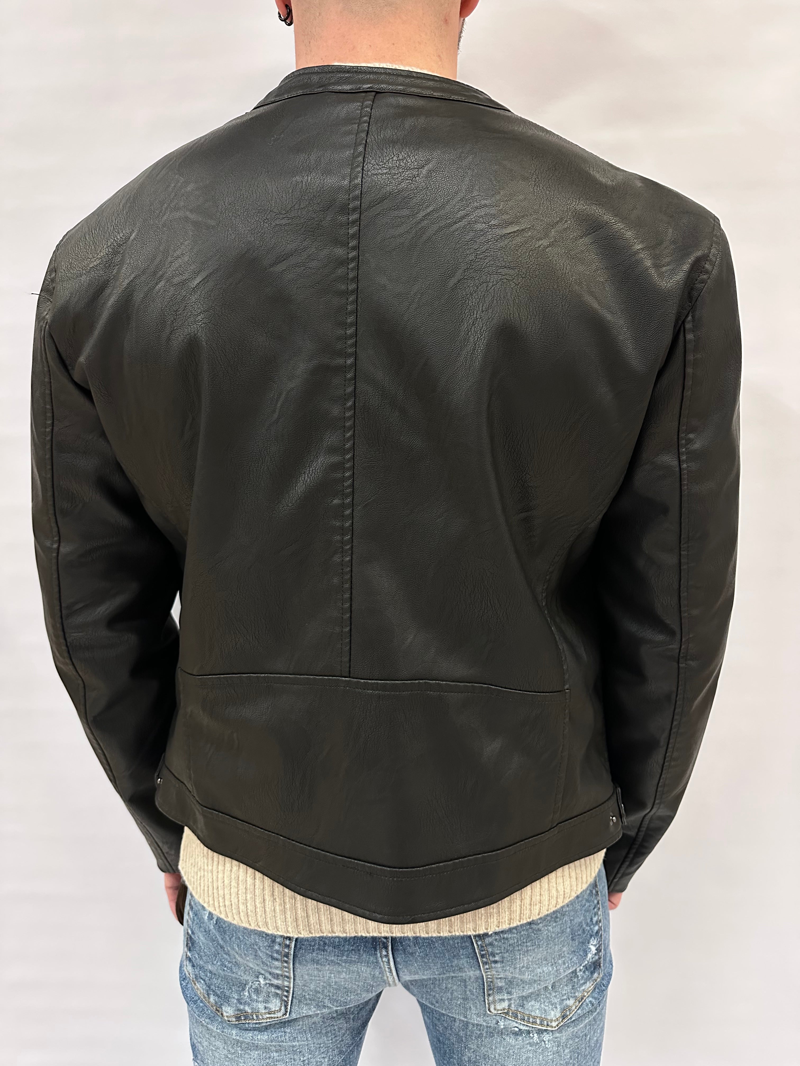 Bomber IMPERIAL in ecopelle - Cod: U85191LIVE