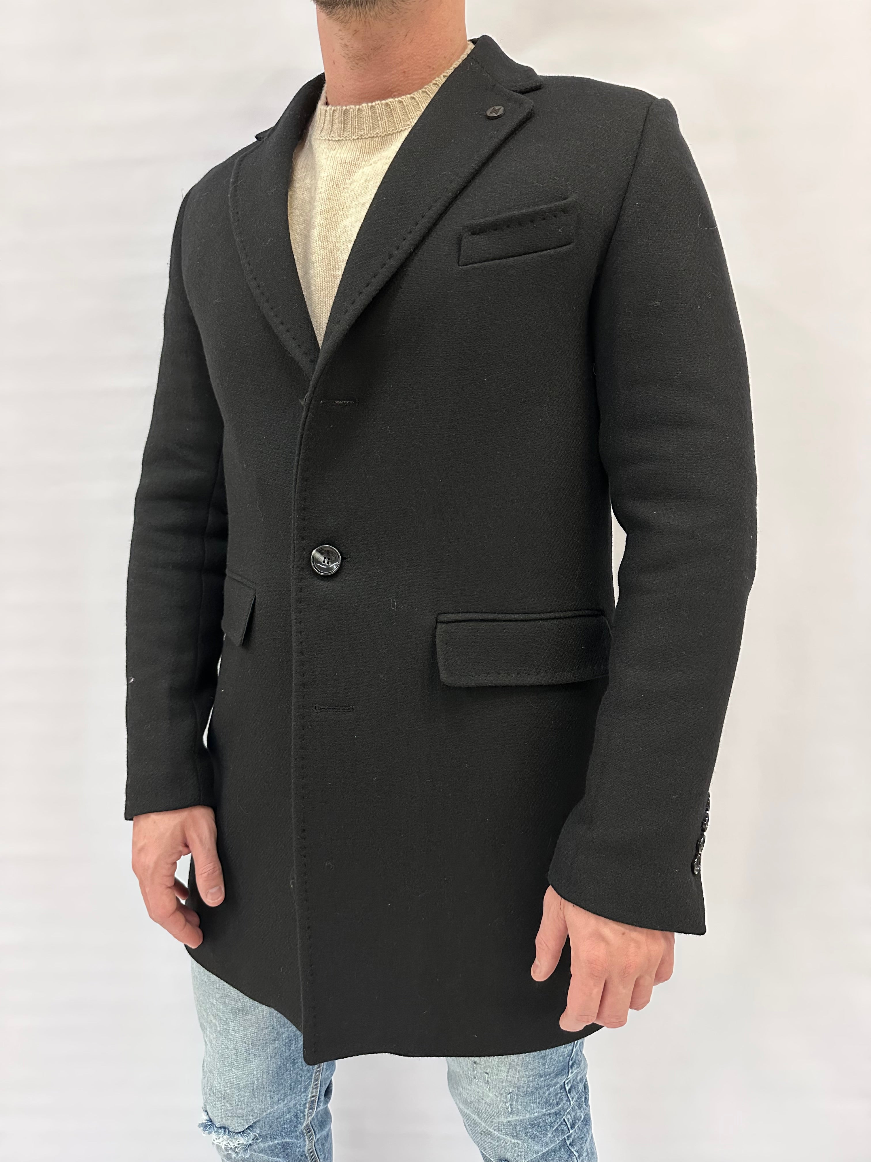 Cappotto XAGON MAN monopetto in lana - Cod: PC62CO