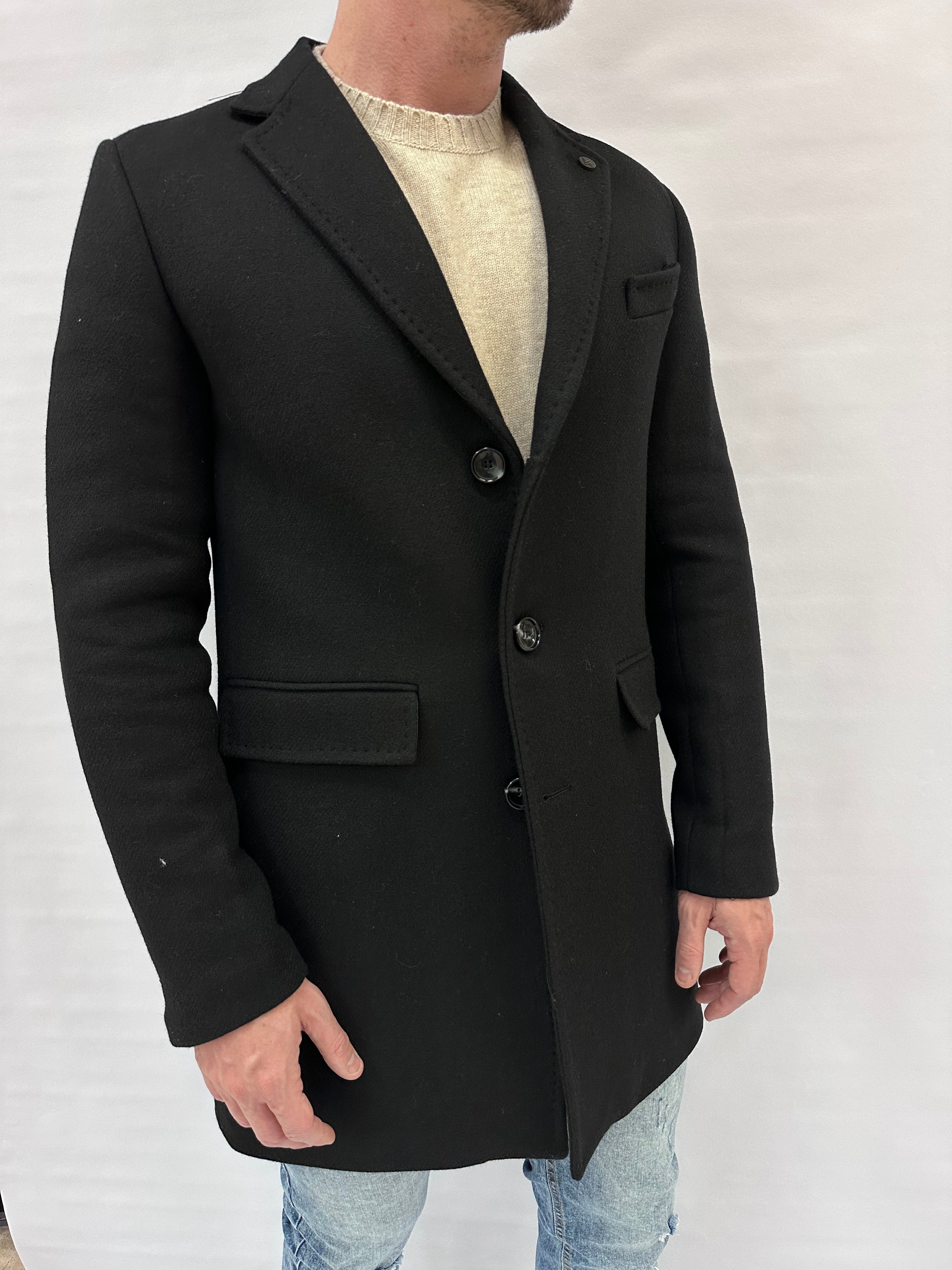 Cappotto XAGON MAN monopetto in lana - Cod: PC62CO