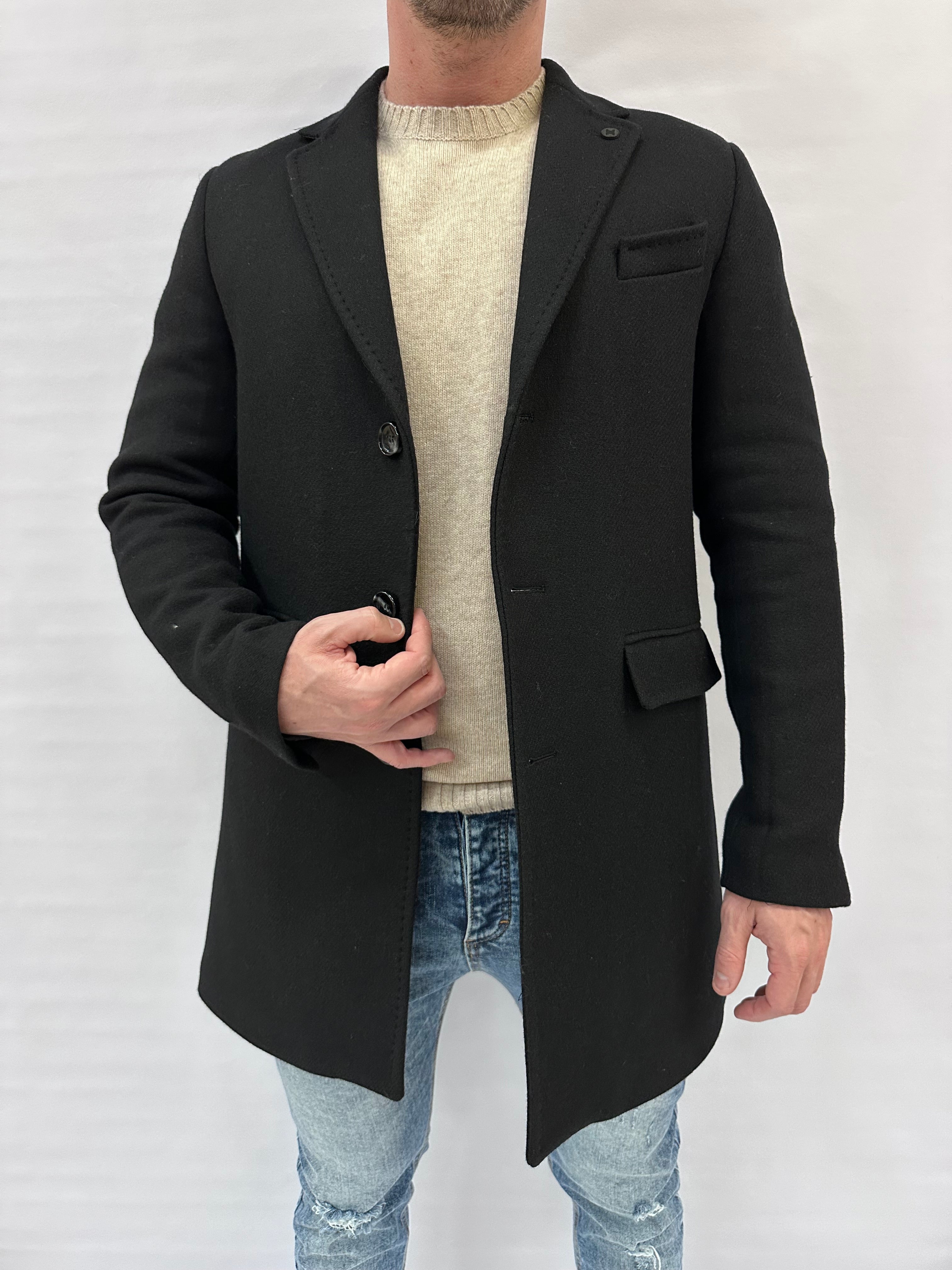 Cappotto XAGON MAN monopetto in lana - Cod: PC62CO