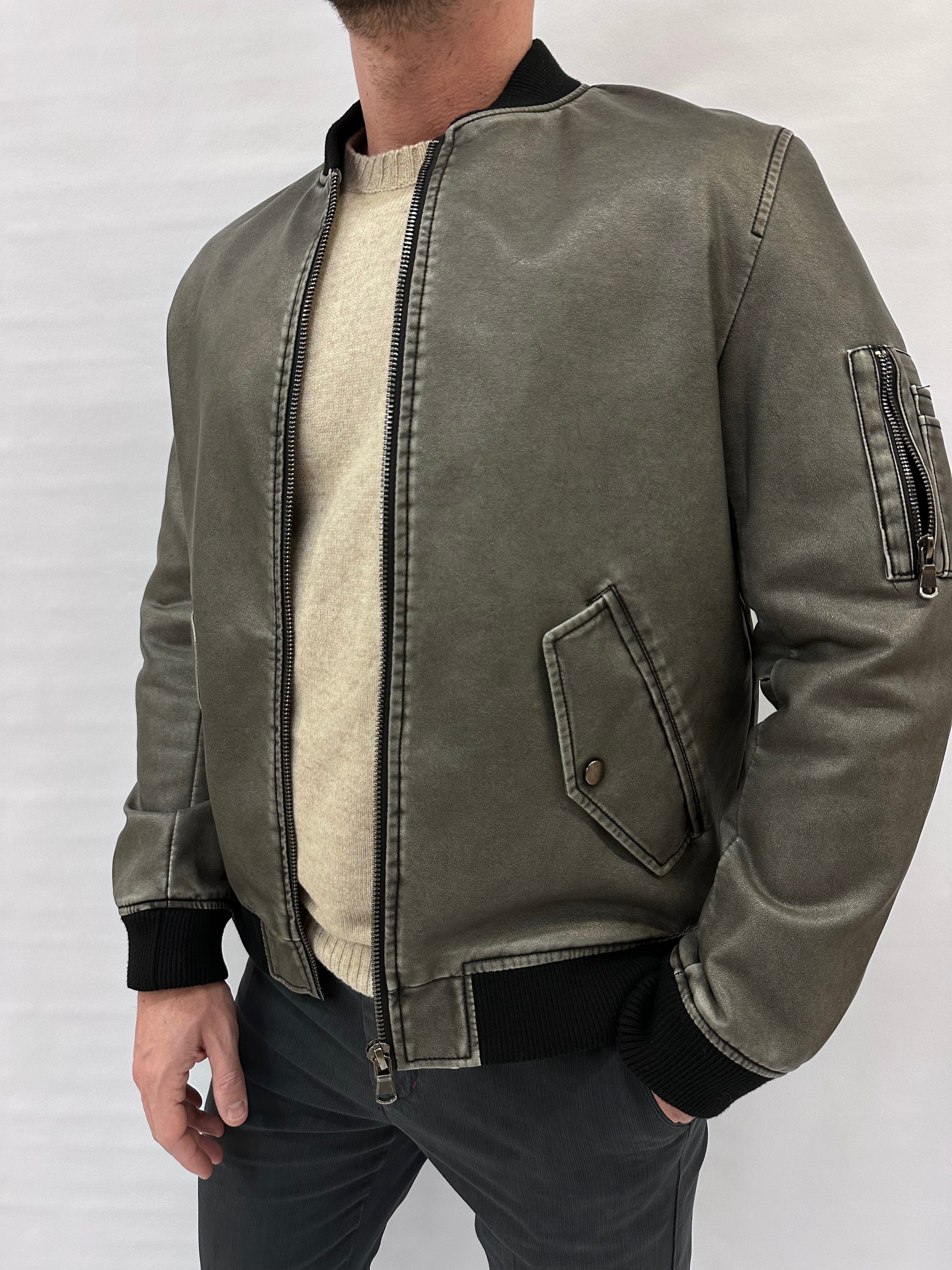 Bomber IMPERIAL in ecopelle - Cod: U85191TAMP