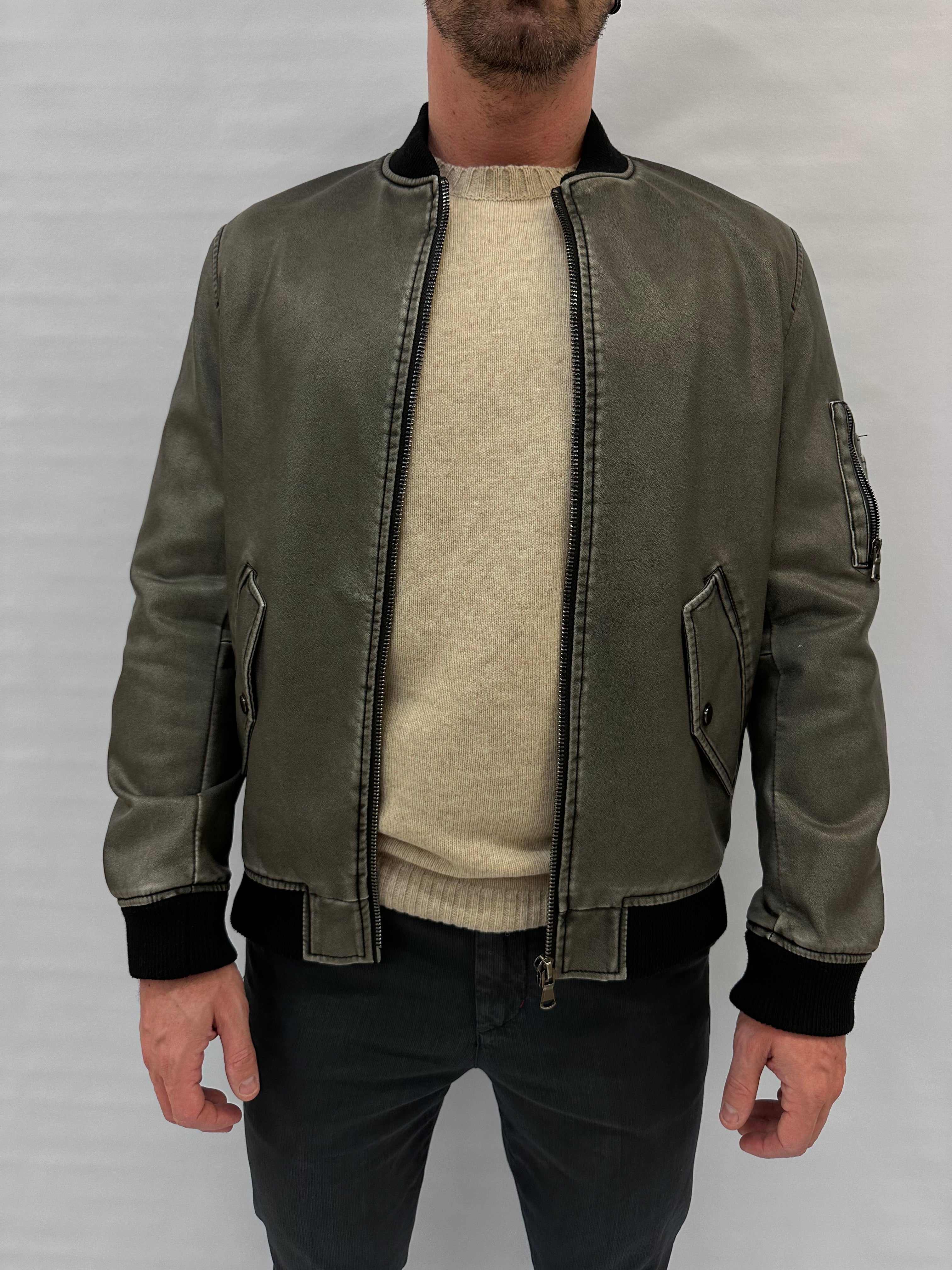 Bomber IMPERIAL in ecopelle - Cod: U85191TAMP