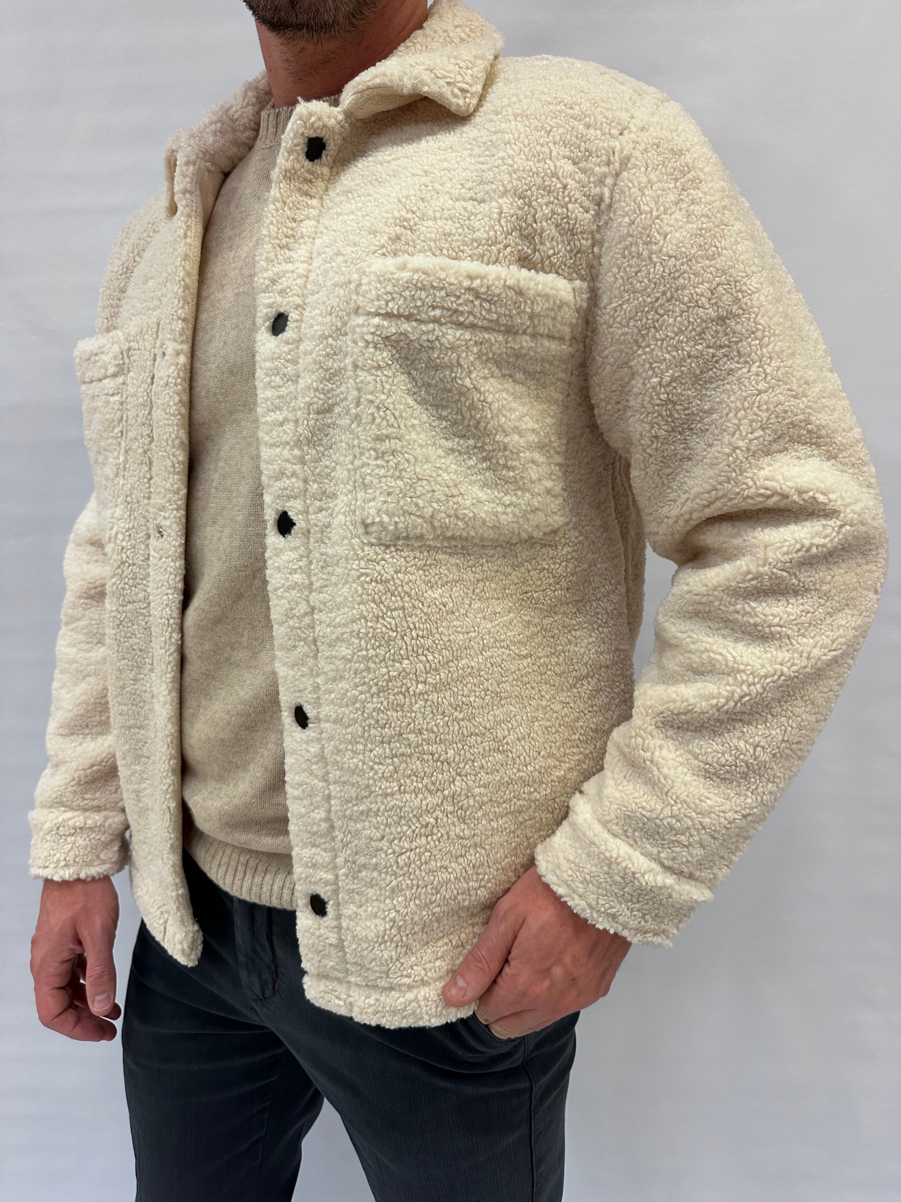 Giacca/Giubbotto IMPERIAL effetto teddy taglio camicia - Cod: V851932781