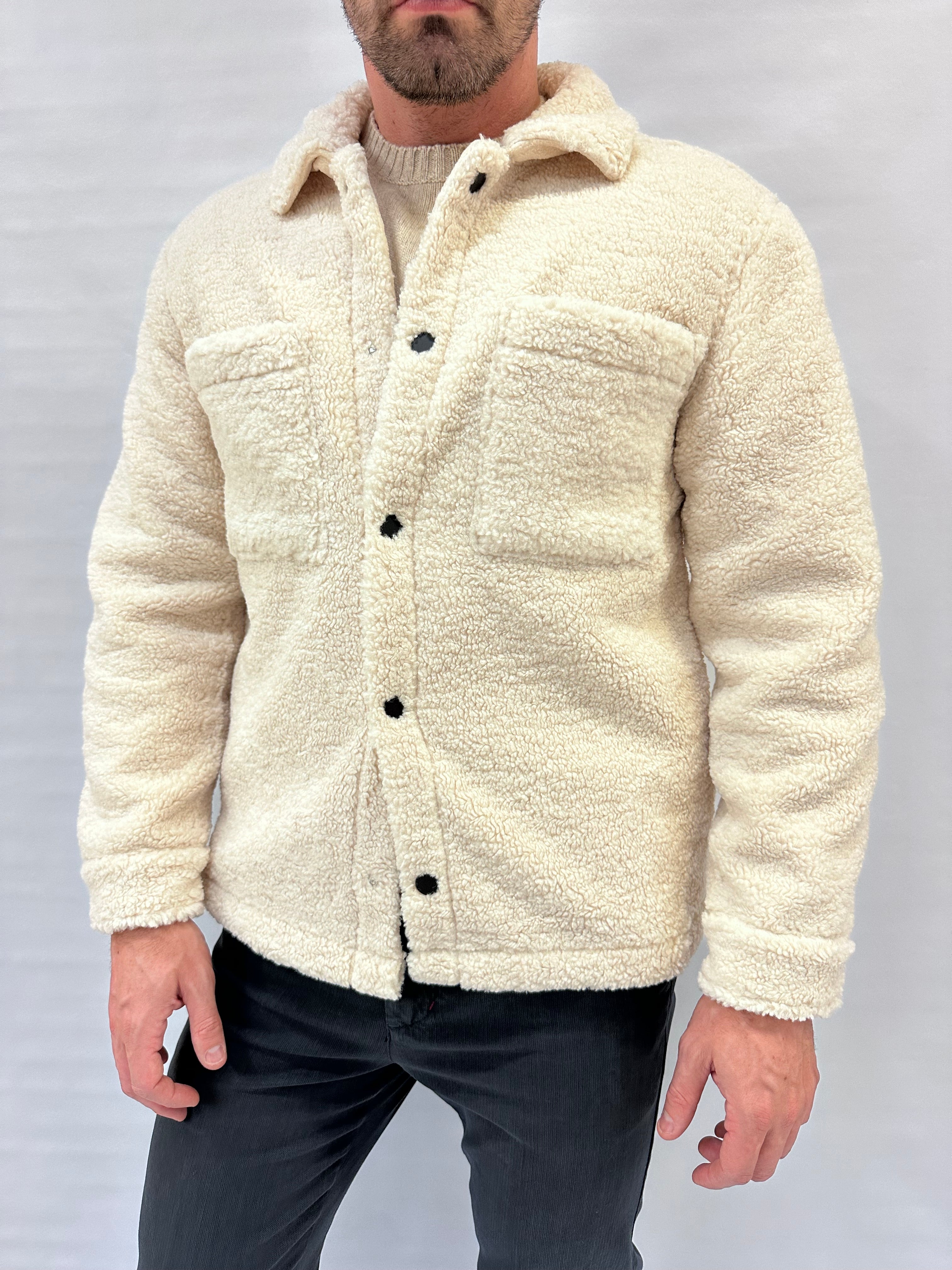 Giacca/Giubbotto IMPERIAL effetto teddy taglio camicia - Cod: V851932781