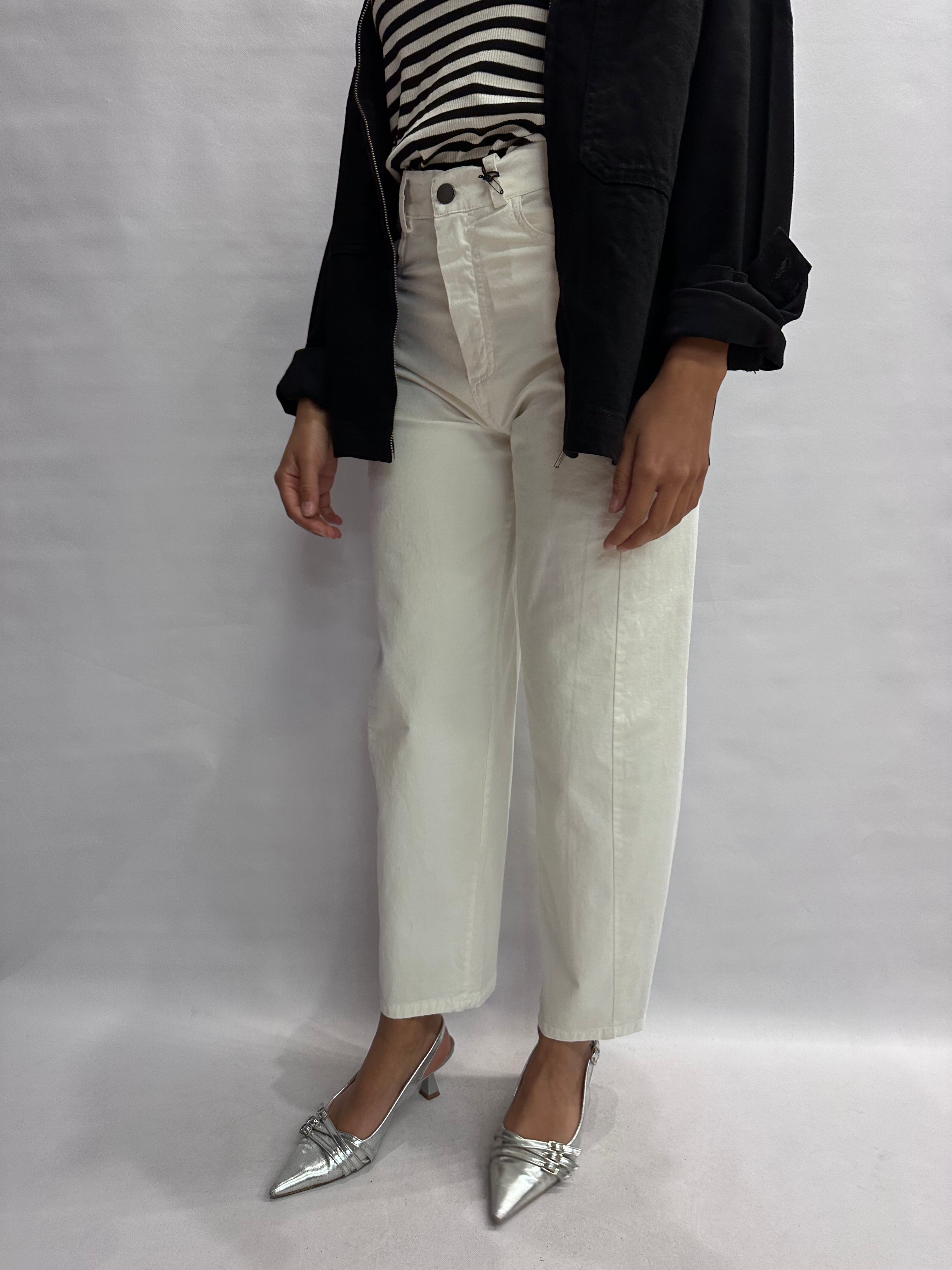 Pantalone TENSIONE IN linea ampia, leggermente arrotondata, fondo largo - COD: PA5533