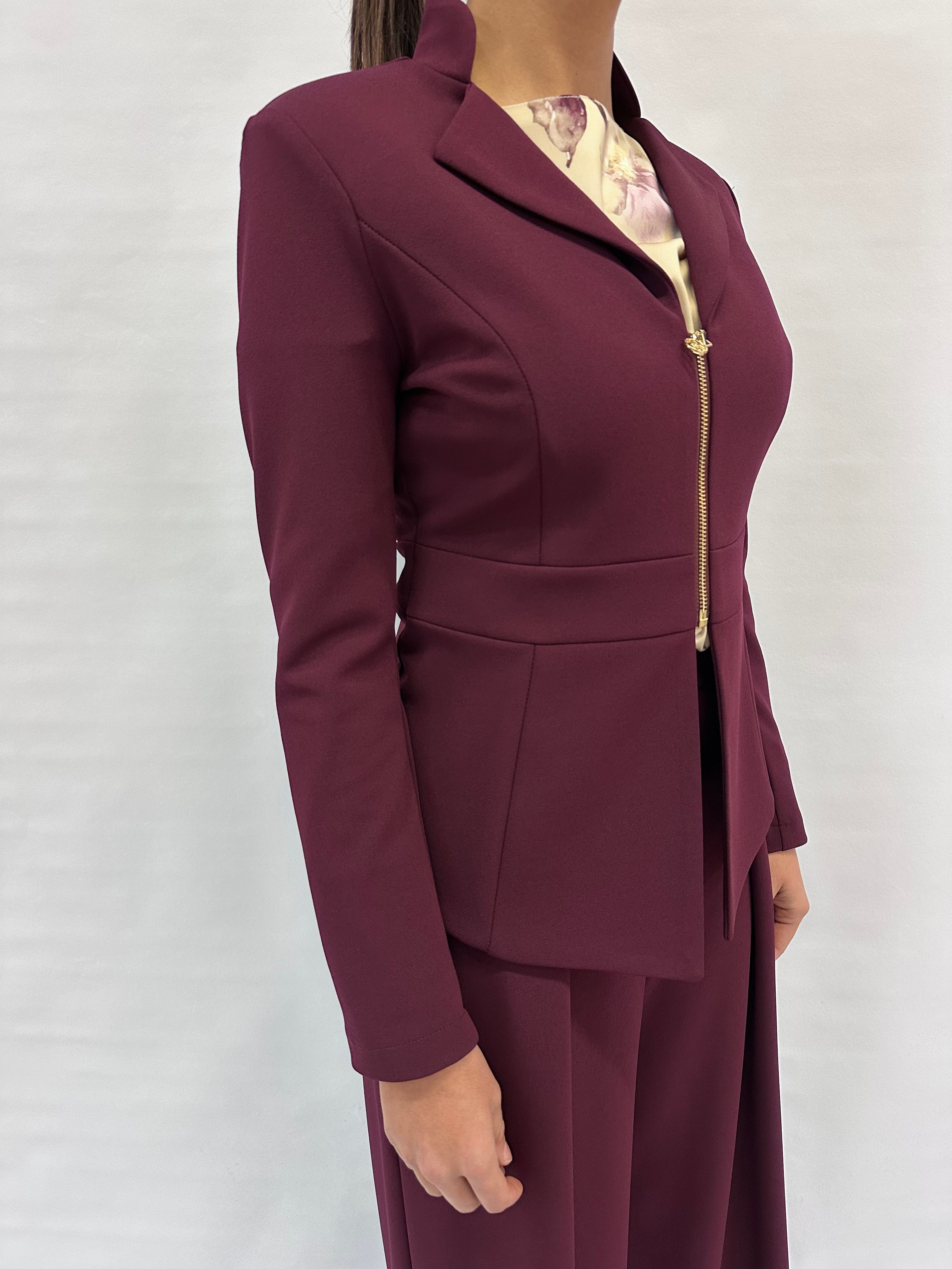 Giacca RINASCIMENTO  in crêpe disponibile con pantalone in coordinato - COD: CFC0125281003