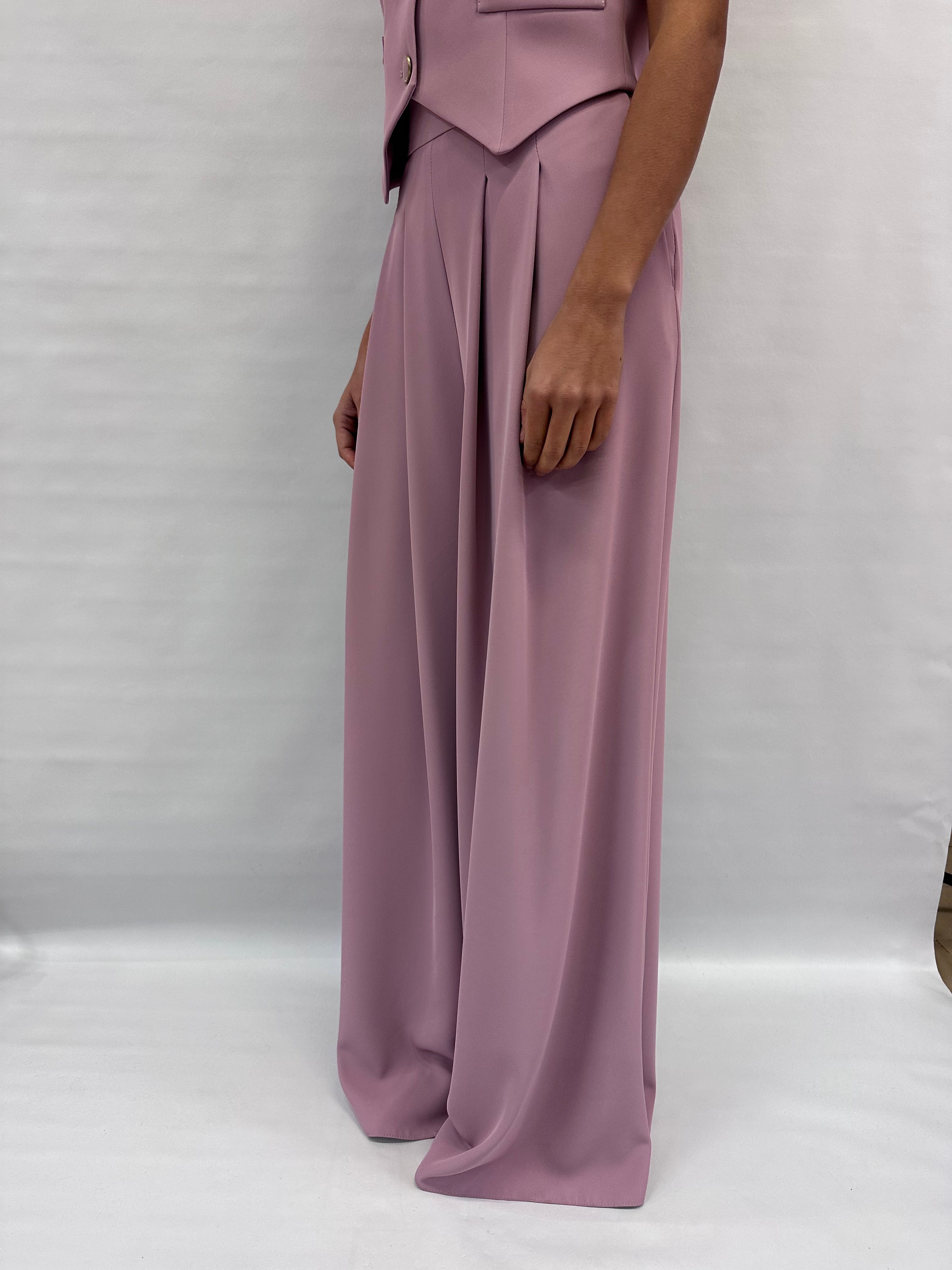 Pantalone RINASCIMENTO a palazzo con pences disponibile anche con gilet e giacca in coordinato COD: CFC0125495003