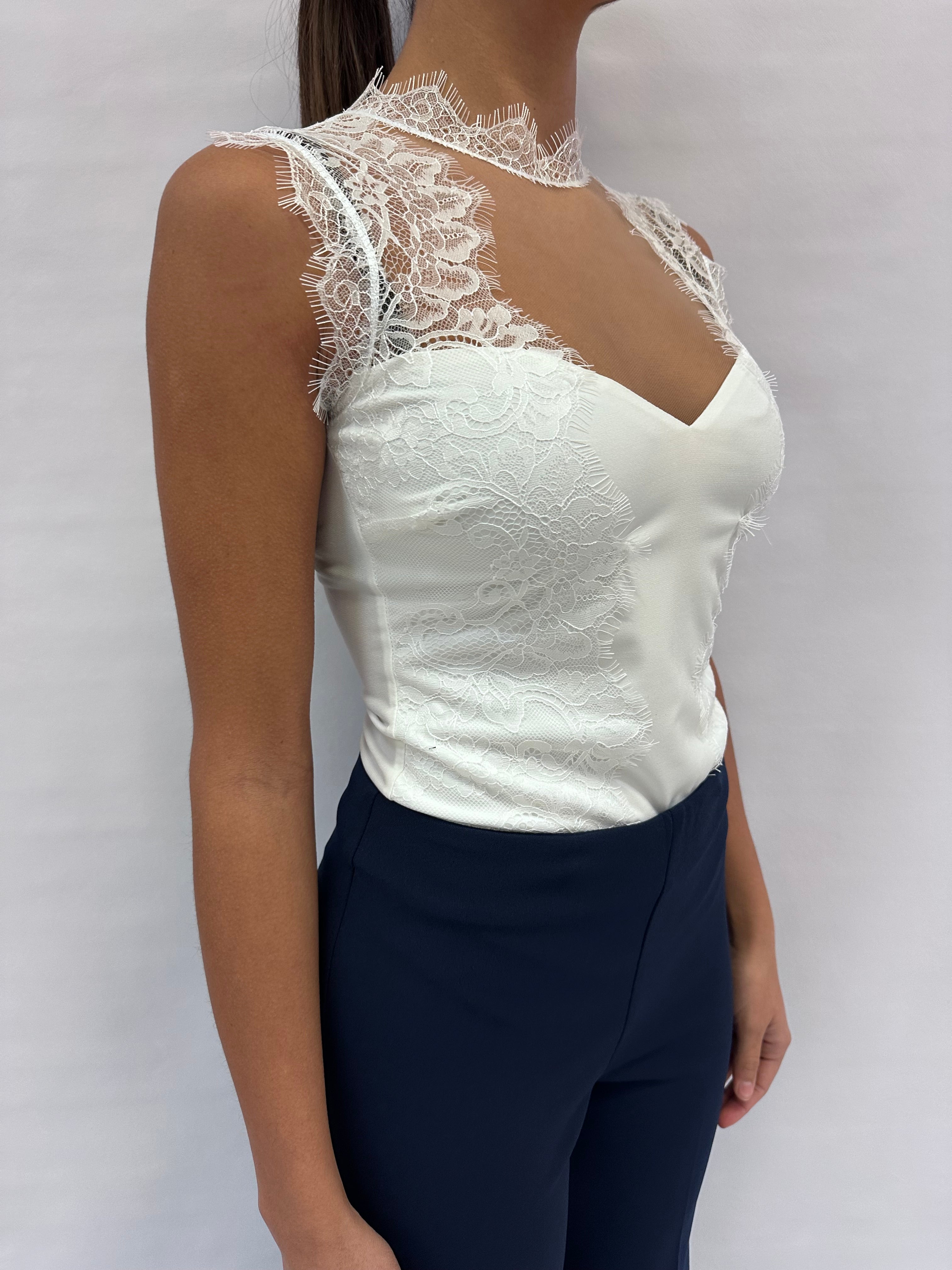 Body RINASCIMENTO in pizzo - Cod: CFC0125003003