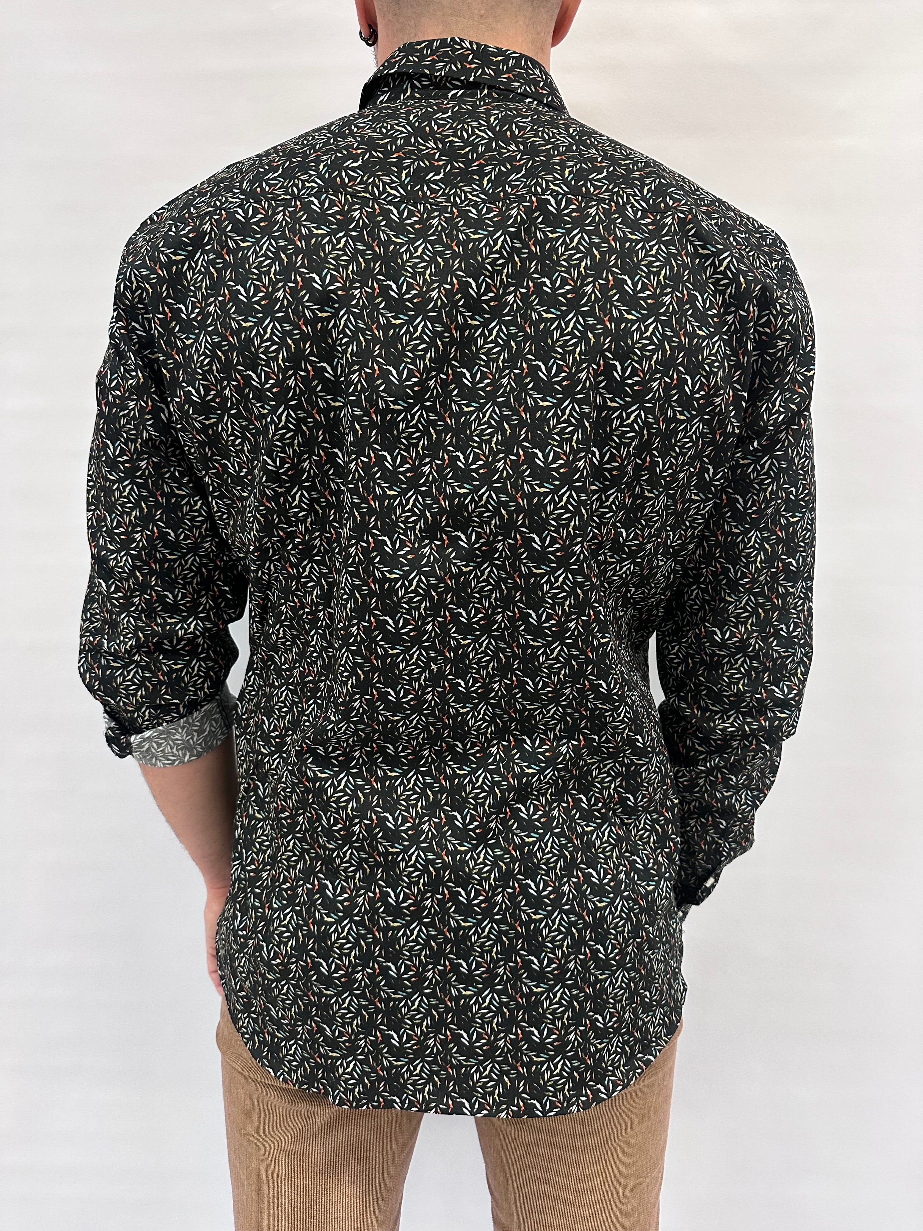 Camicia XAGON MAN trama foglioline - Cod: 24309030