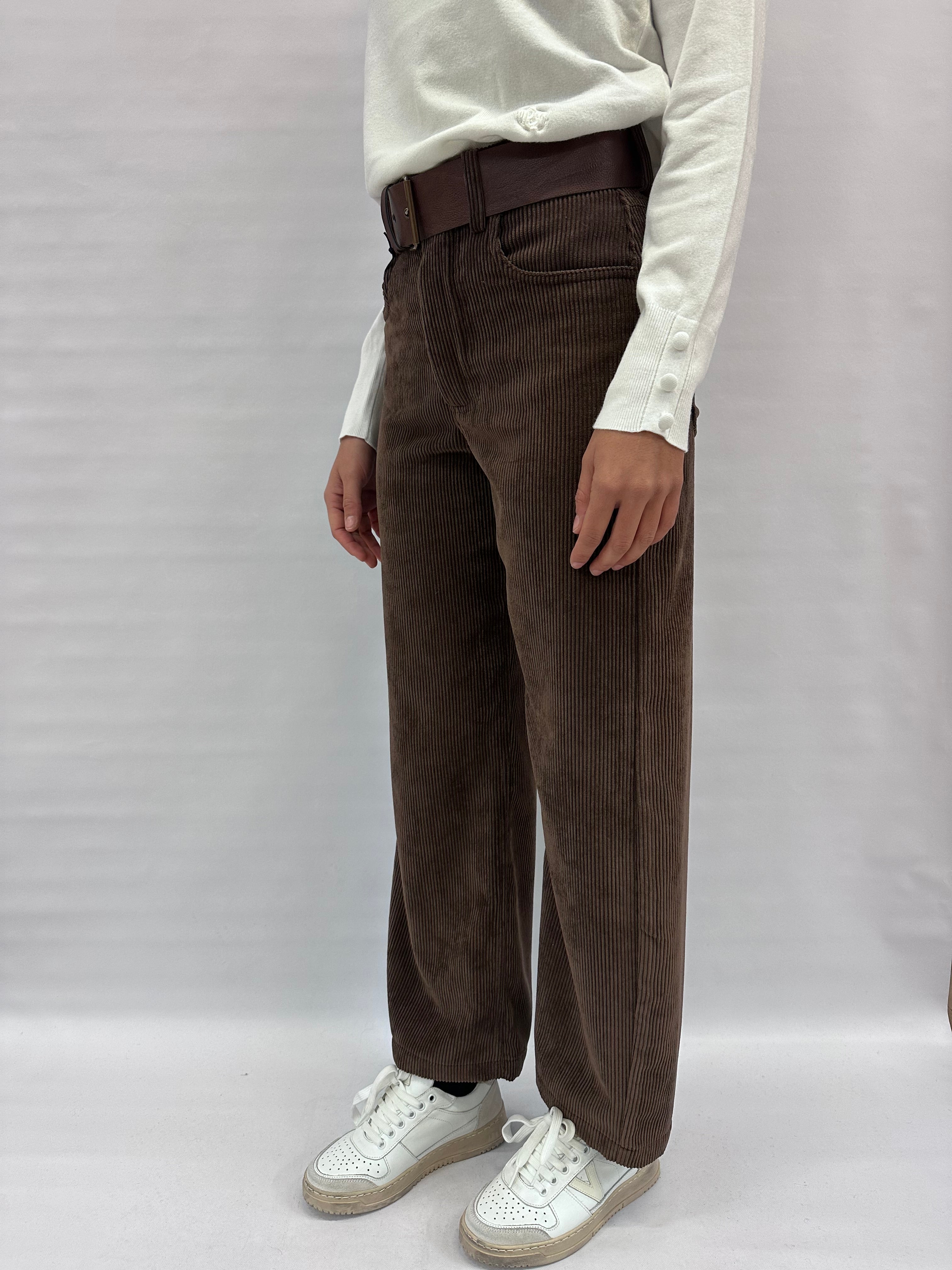 Pantalone TENSIONE IN in velluto 1000 coste  COD: W25PB21