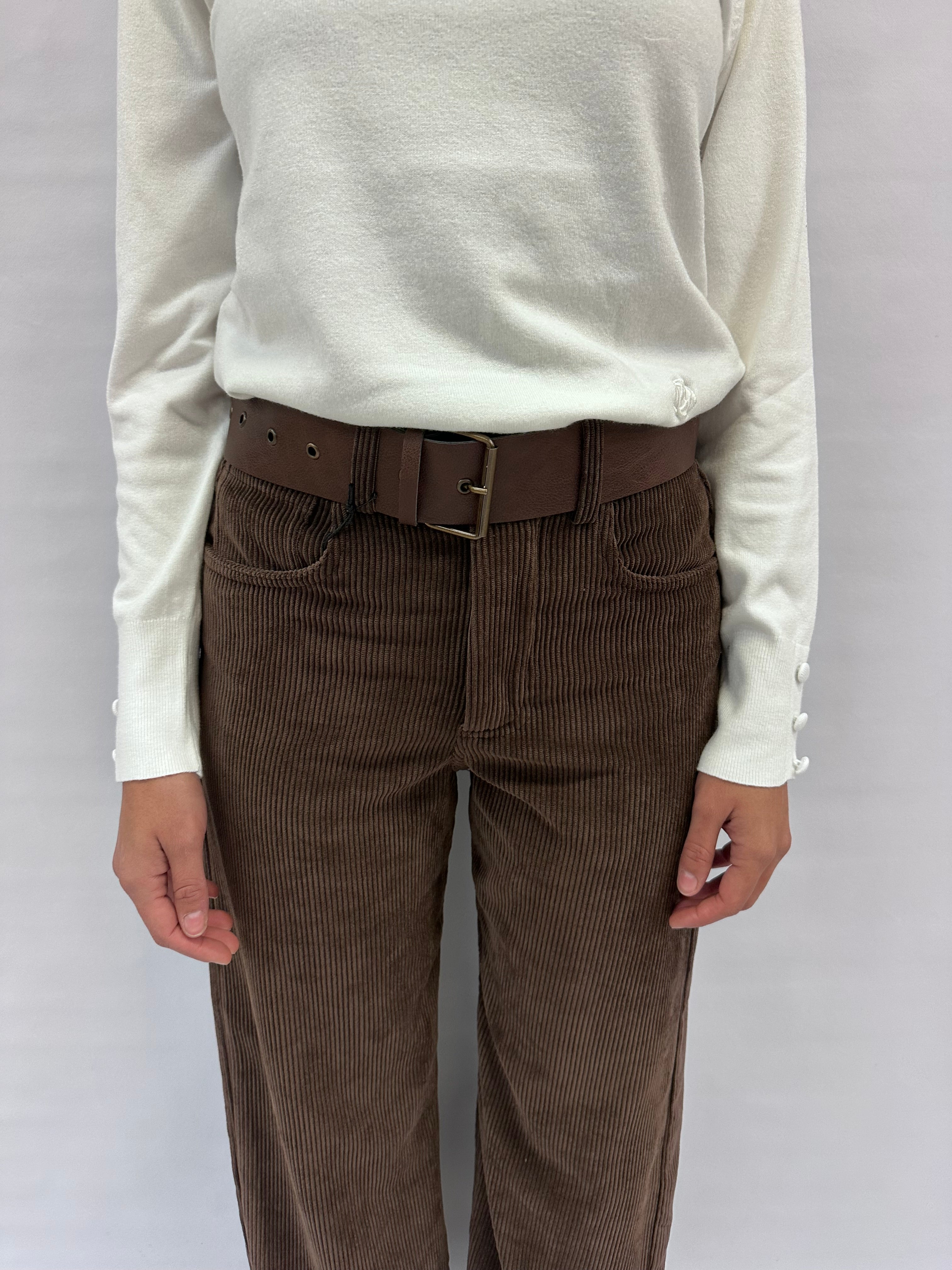 Pantalone TENSIONE IN in velluto 1000 coste  COD: W25PB21