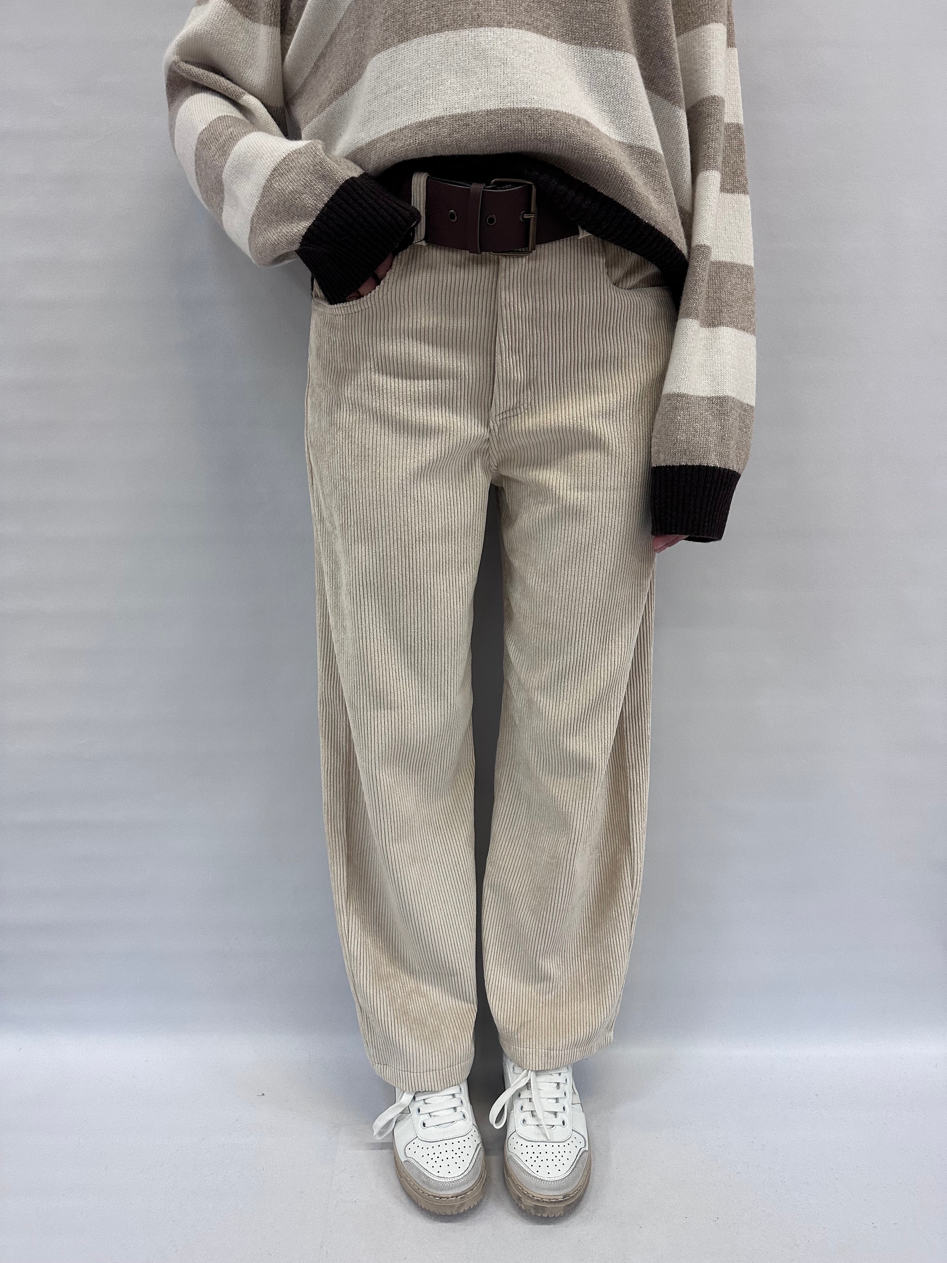 Pantalone TENSIONE IN in velluto 1000 coste  COD: W25PB21