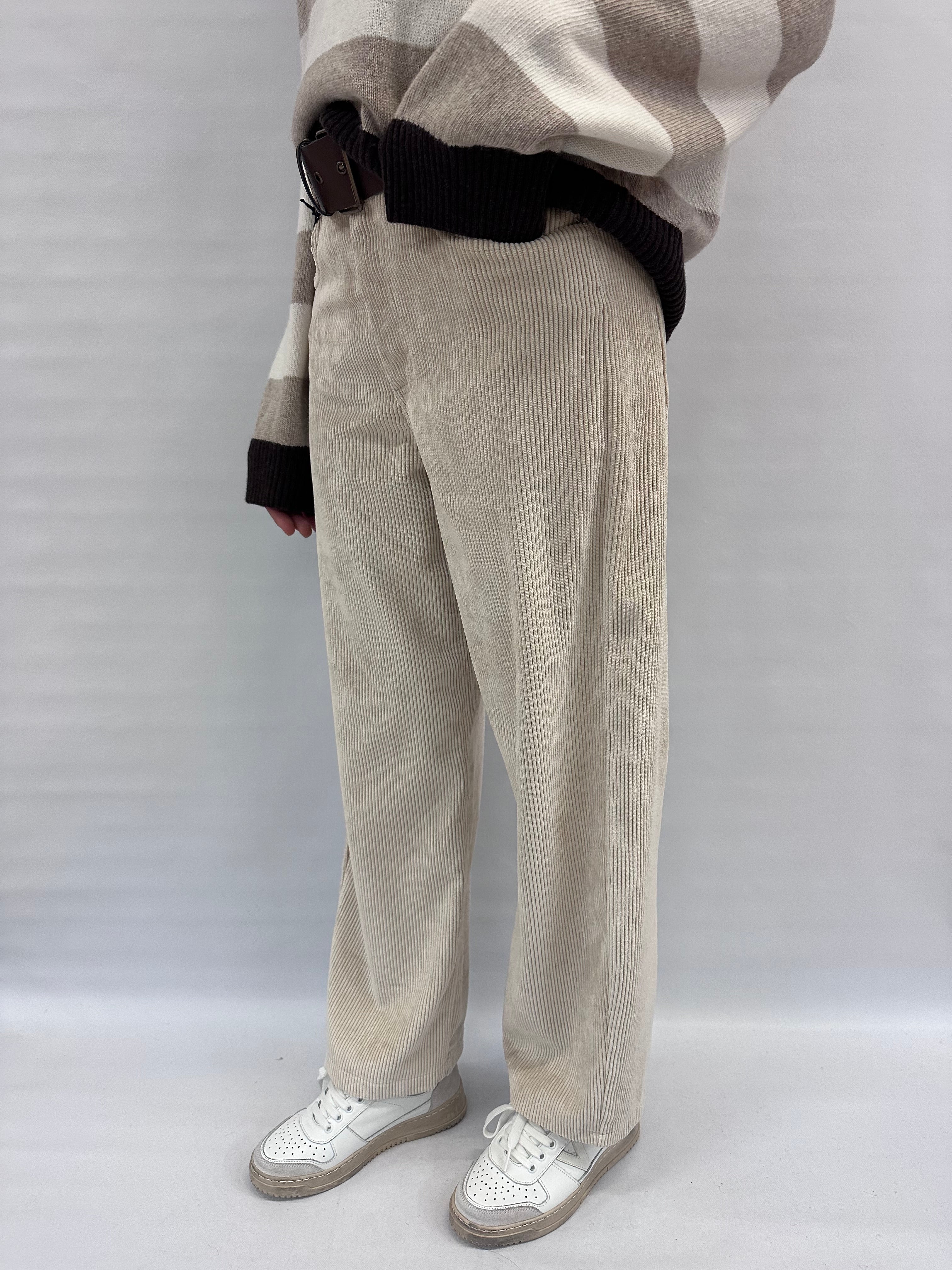 Pantalone TENSIONE IN in velluto 1000 coste  COD: W25PB21
