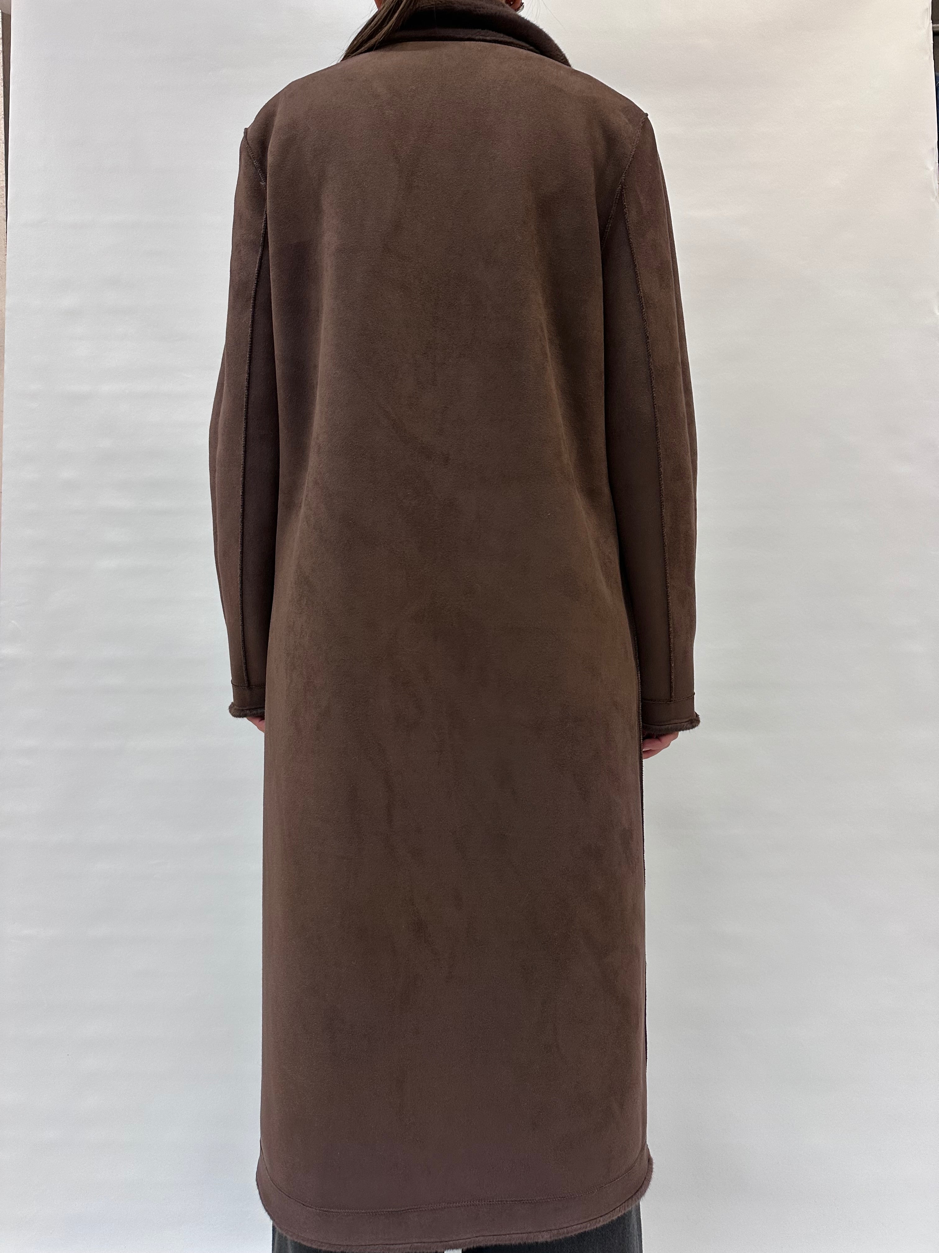 Cappotto RINASCIMENTO lungo effetto peluche REVERSIBILE - COD: CFC0122205003