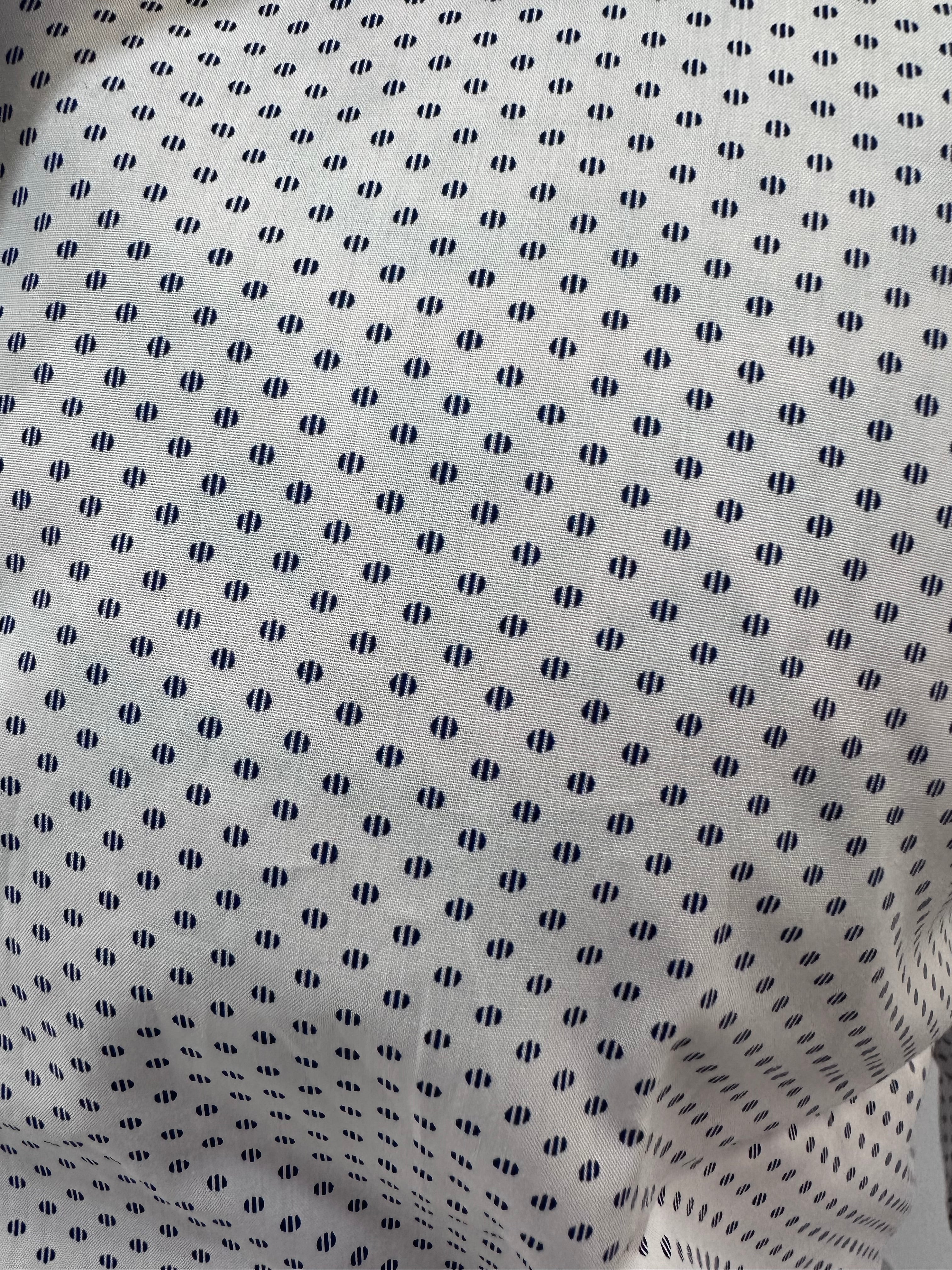 Camicia SL56 trama geometrica a pois interrotti - Cod: NICOLA01