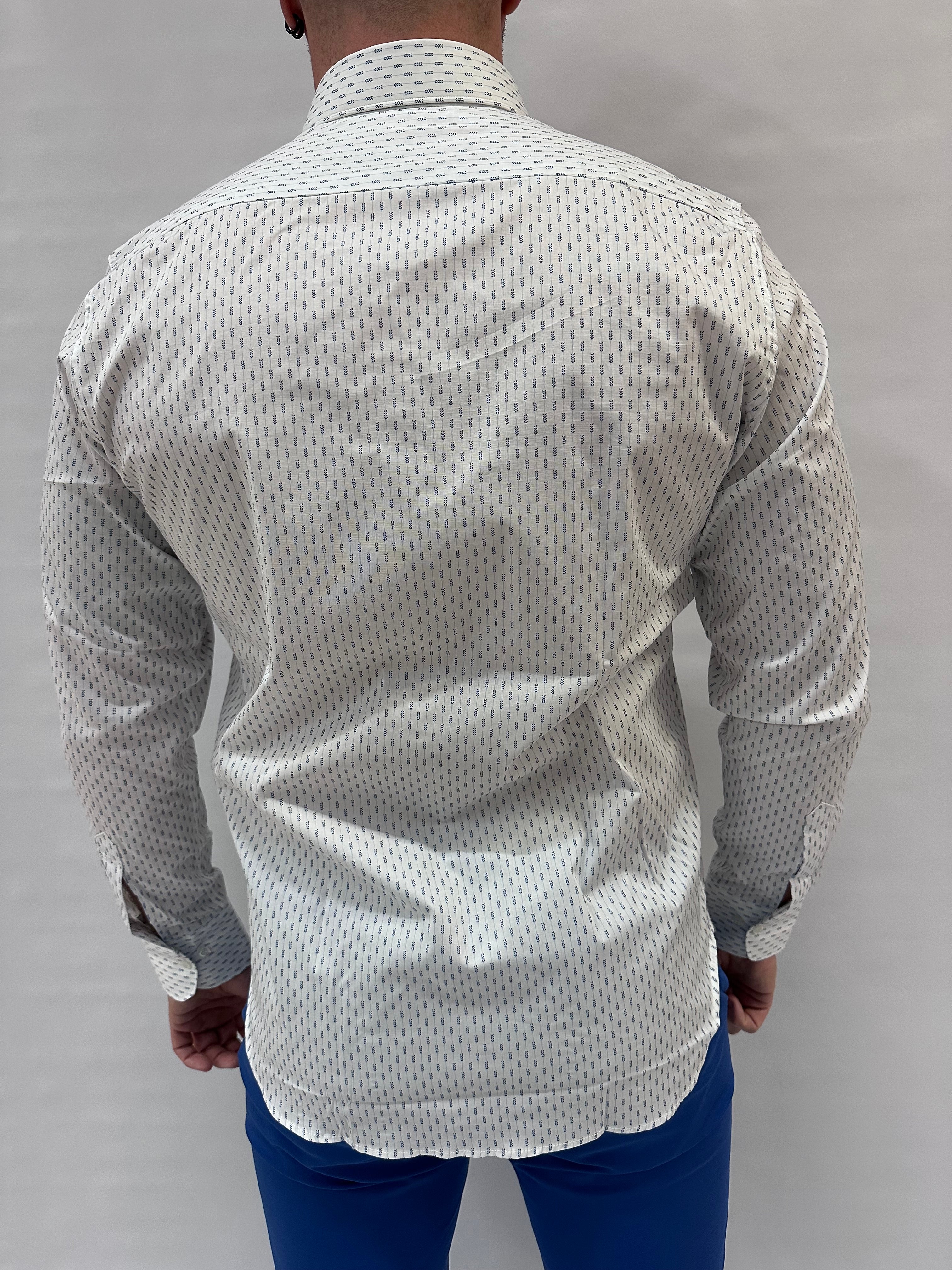 Camicia SL56 trama a freccia geometrica a frecce continuate - Cod: MAN4