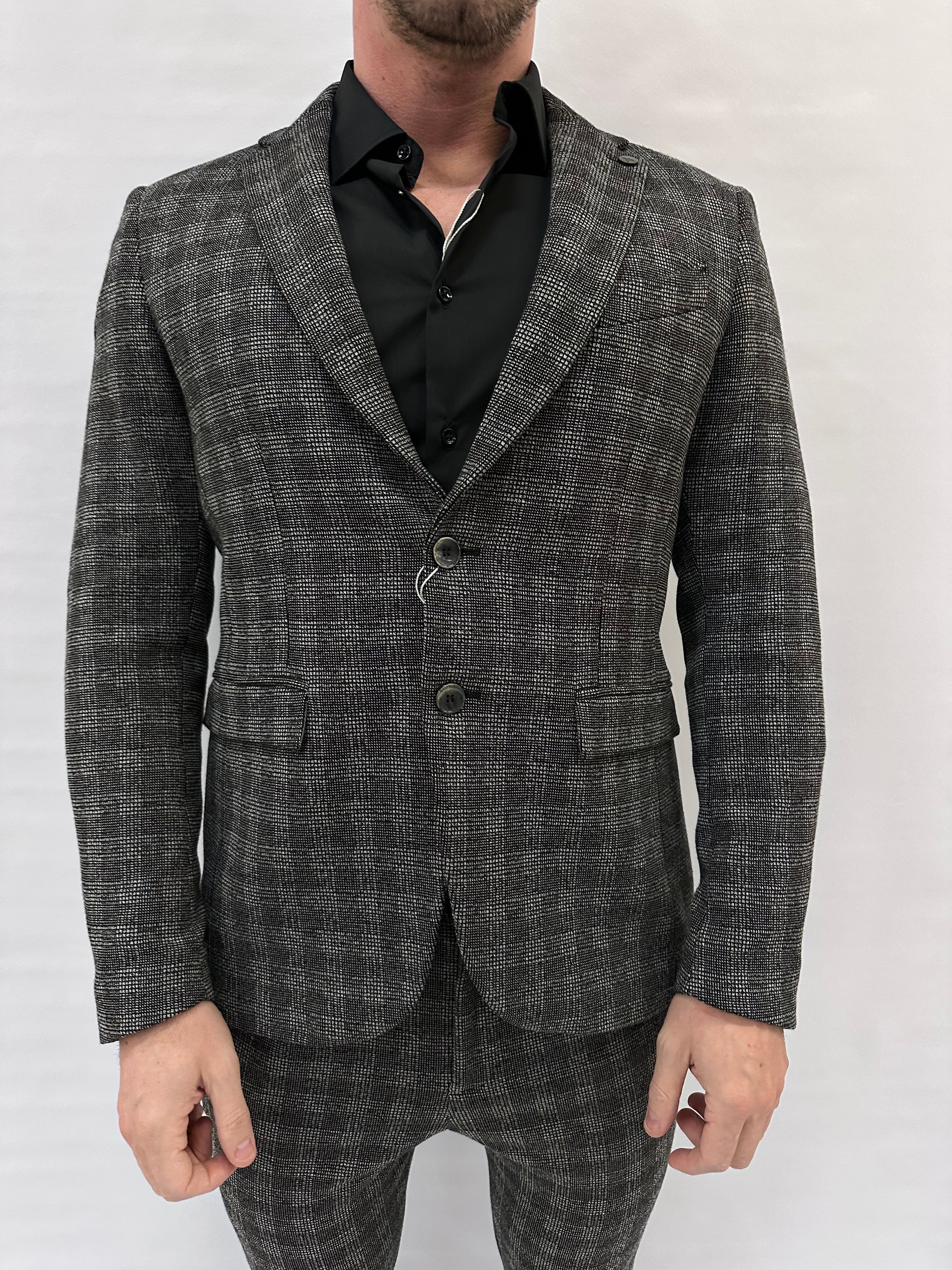 Giacca XAGON MAN trama a quadri disponibile con pantalone in coordinato - COD: P13BER